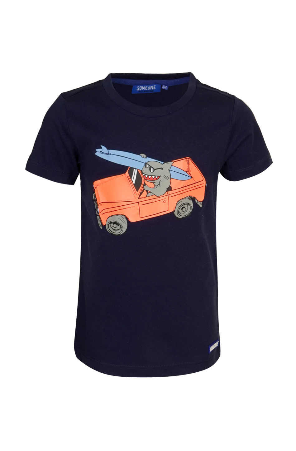 Someone Jongens t-shirt - Wally-SB-02-B - Navy blauw Someone Jongens t-shirt - Wally-SB-02-B - Navy blauw