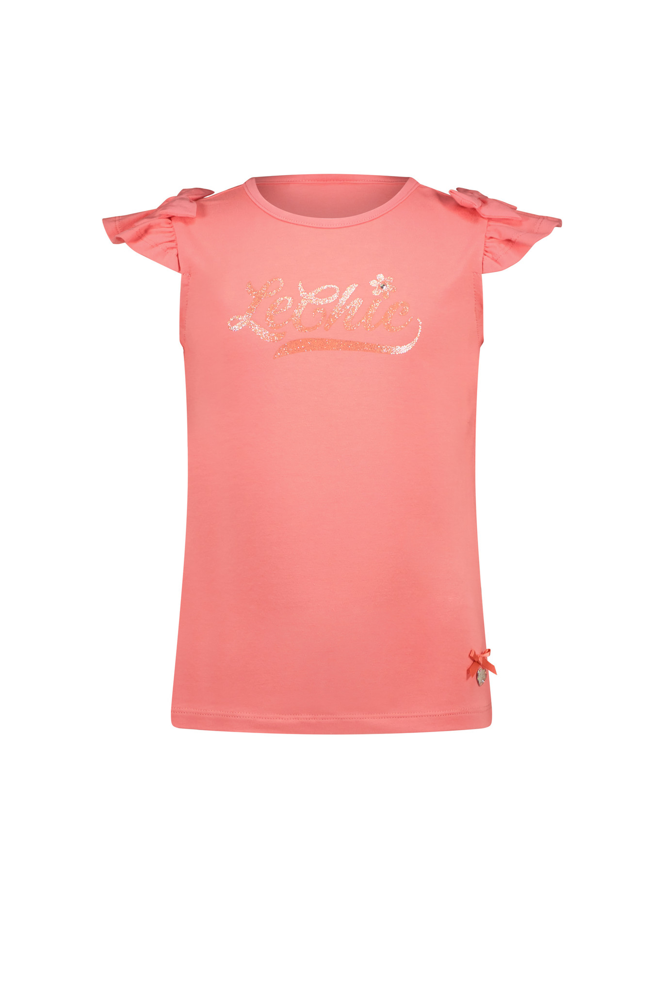 Le Chic Meisjes t-shirt logo - Nem - Tea roze