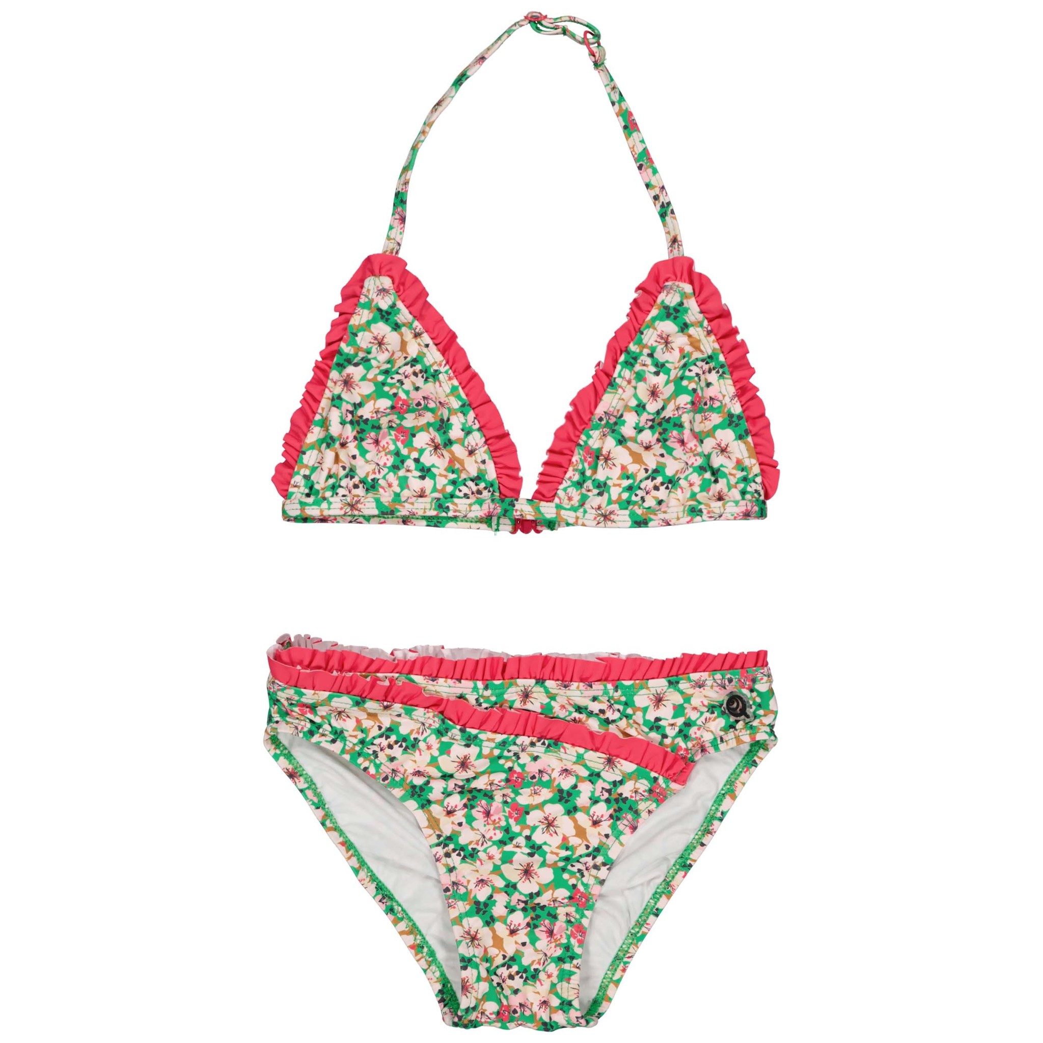 Quapi Meisjes bikini - Vimke - AOP Groen bloemen