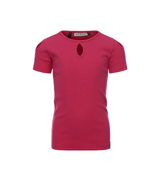 LOOXS 10sixteen Meisjes t-shirt rib - Fluo fuchsia