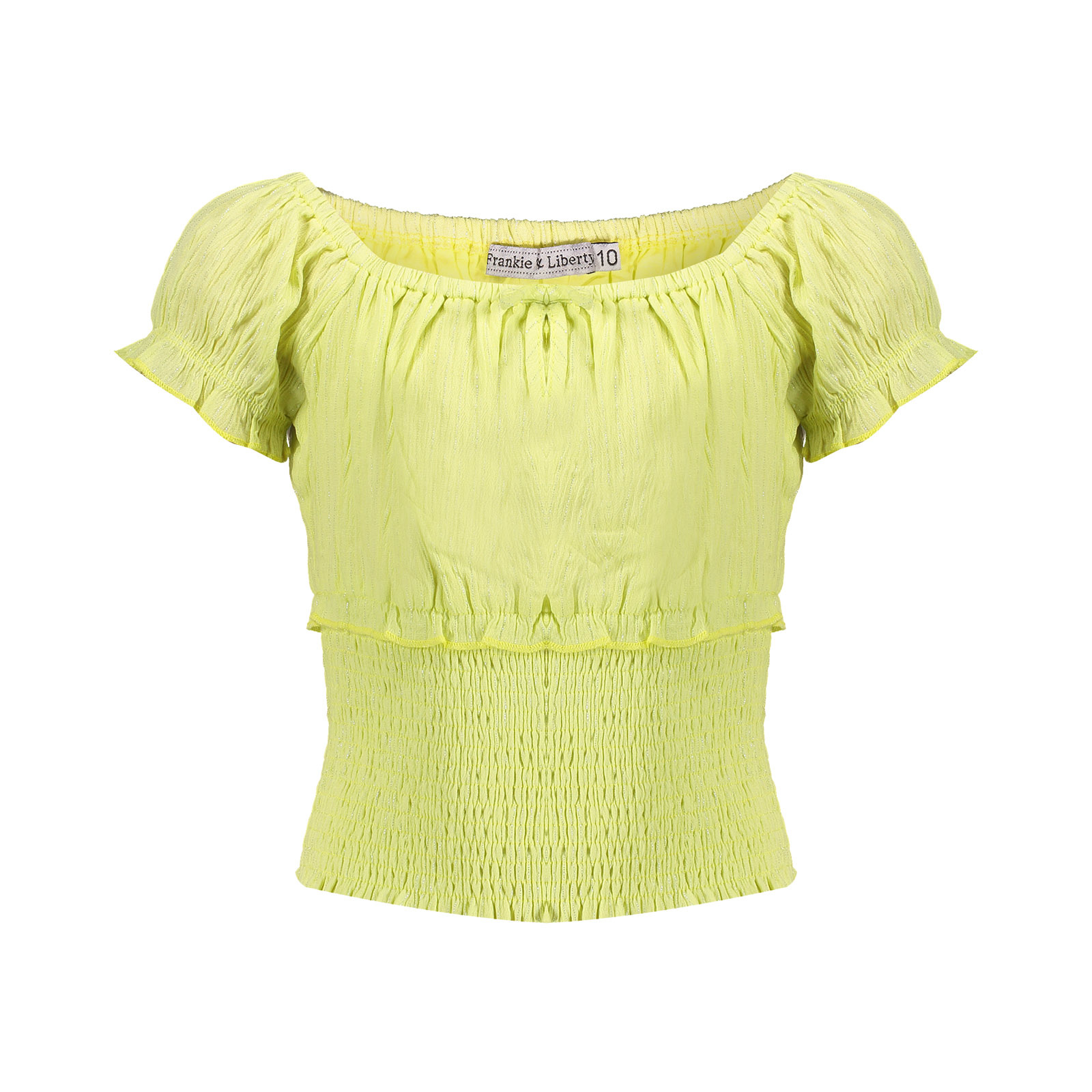Frankie & Liberty Hera Blouse Tops & T-shirts Meisjes - Shirt - Geel - Maat 176