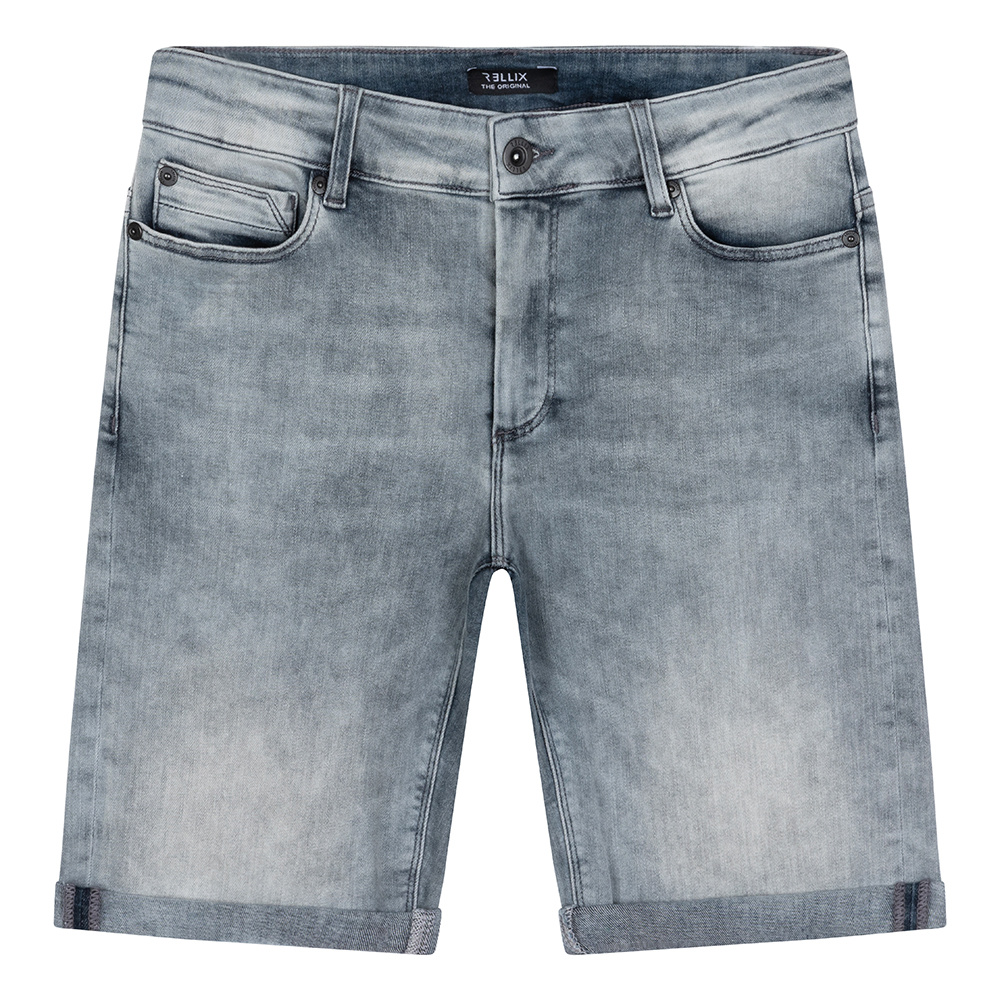 Rellix - Korte broek - Used Blue Grey Denim - Maat 158