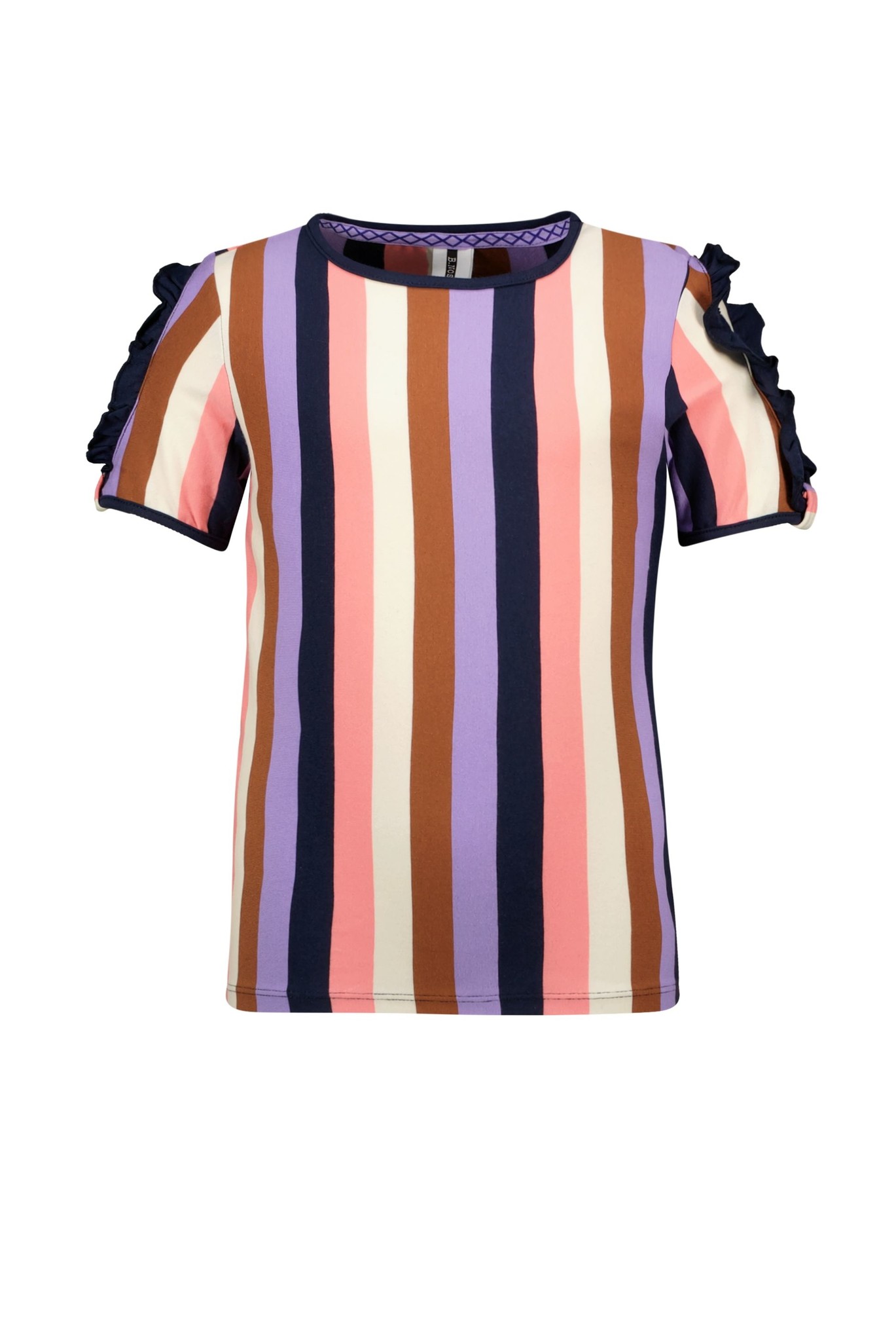 B.Nosy - T-Shirt Jette - Joyfull Stripes - Maat 110