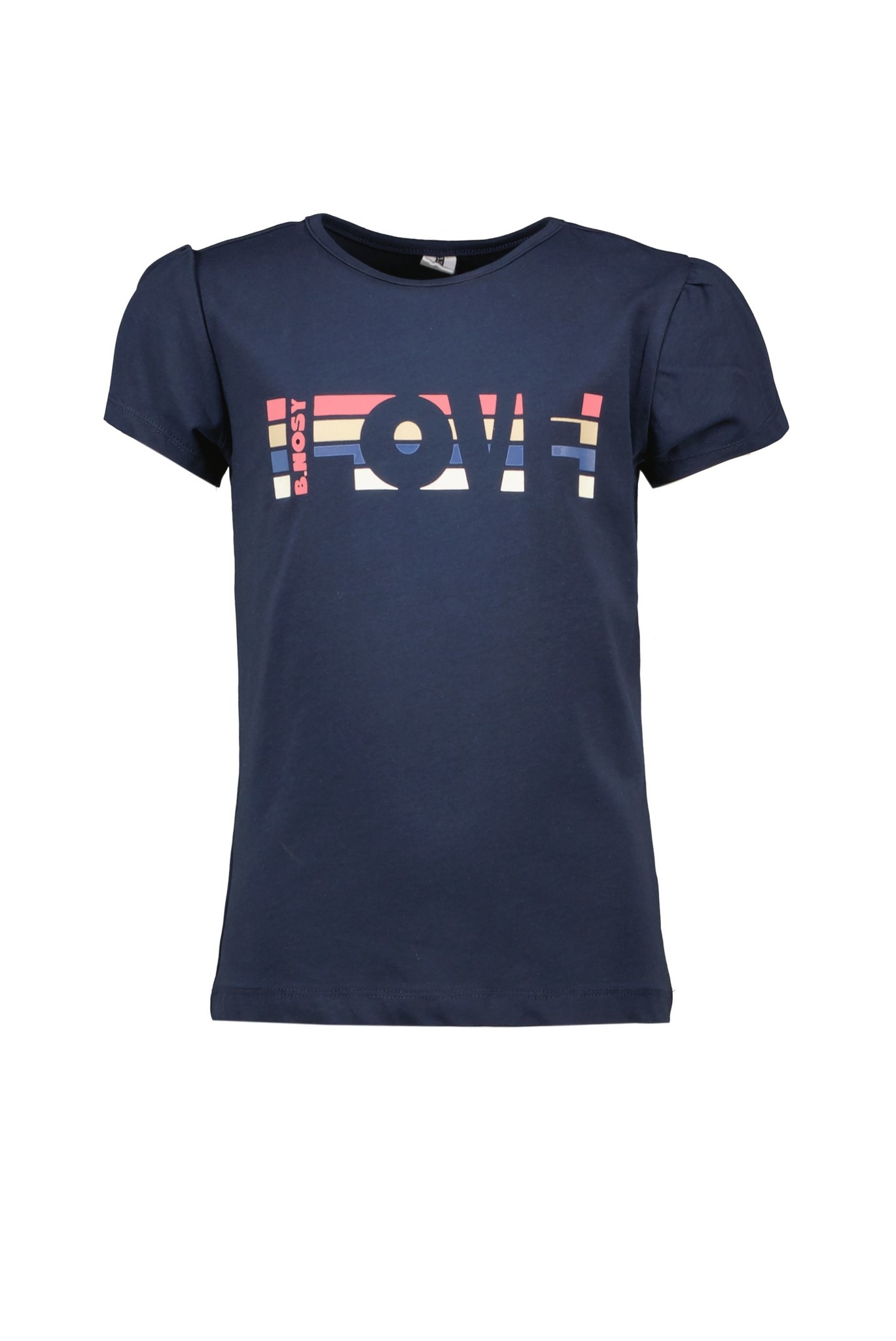 B.Nosy Meisjes t-shirt met print - Navy blauw