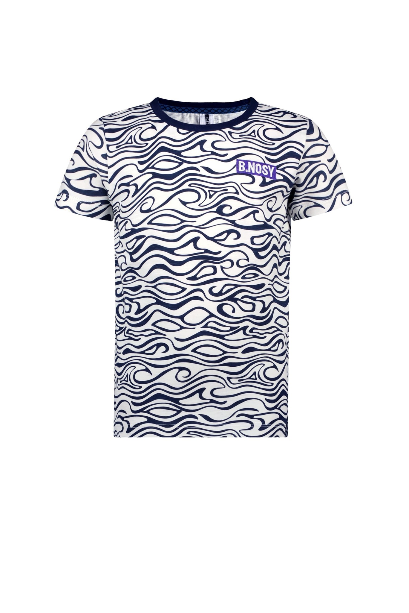 B.Nosy jongens t-shirt allover Wave print Limit