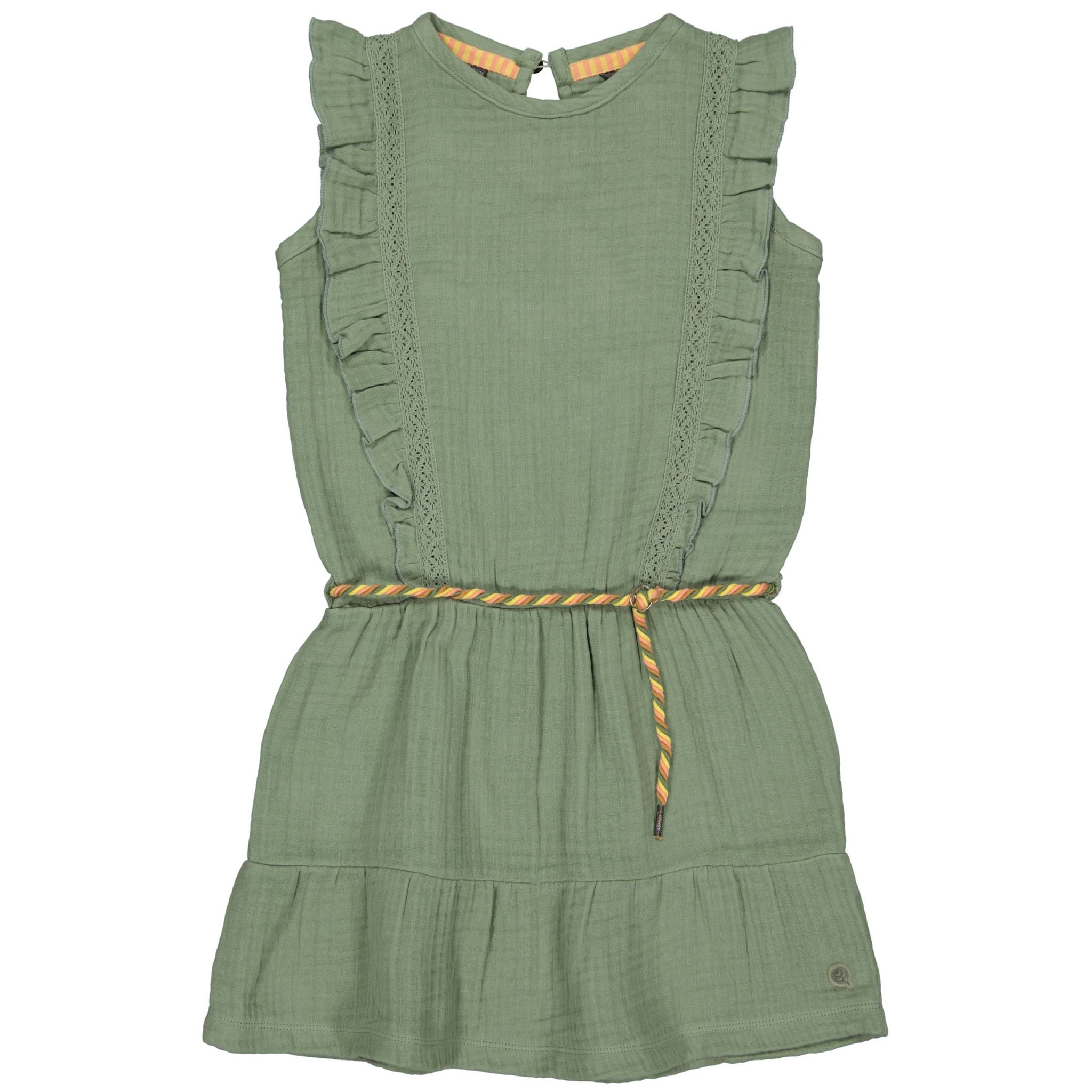 Quapi Meisjes jurk - Tamzin - Army groen
