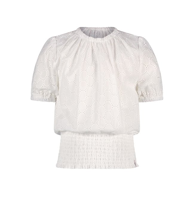 NoNo Meisjes blouse - Tomma - Pearled ivory