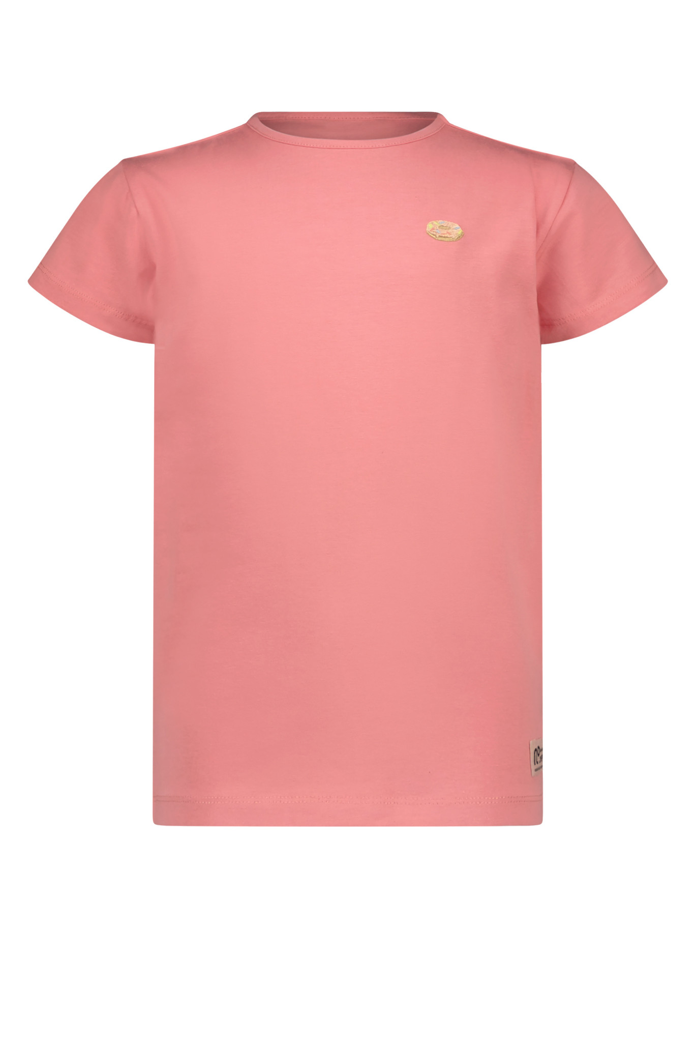 NoNo Meisjes t-shirt - Basic - Perzik blossom