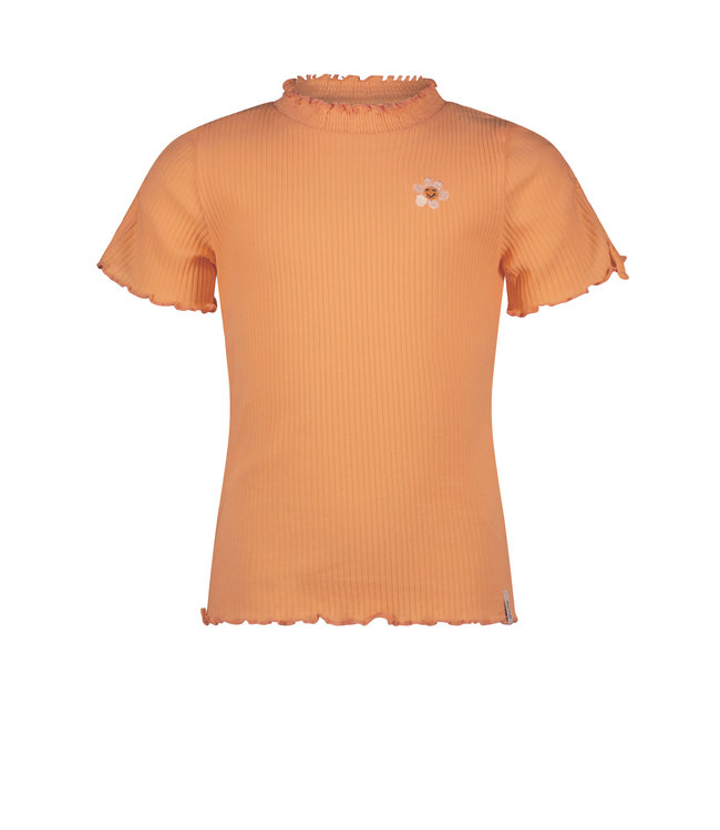 NoNo Meisjes t-shirt rib - Kaby - Melon