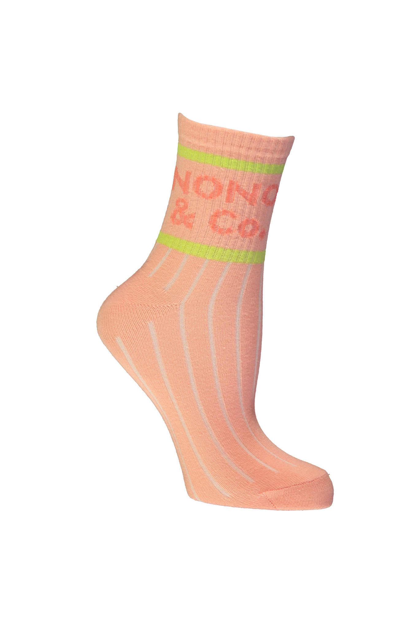 NoNo Meisjes sokken sportief - Rosy - Licht perzik