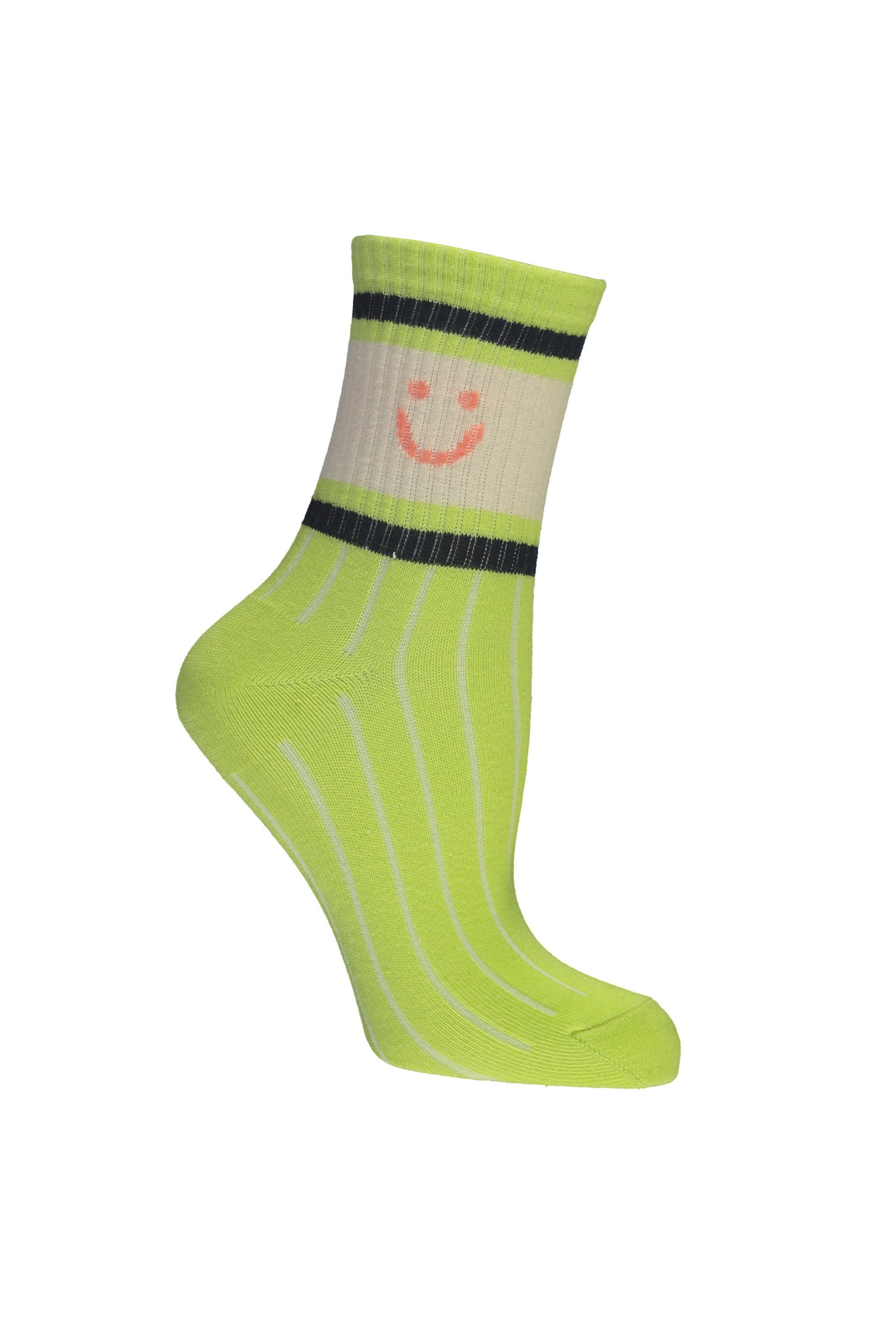 NoNo Meisjes sokken sportief - Riley - Sour lime