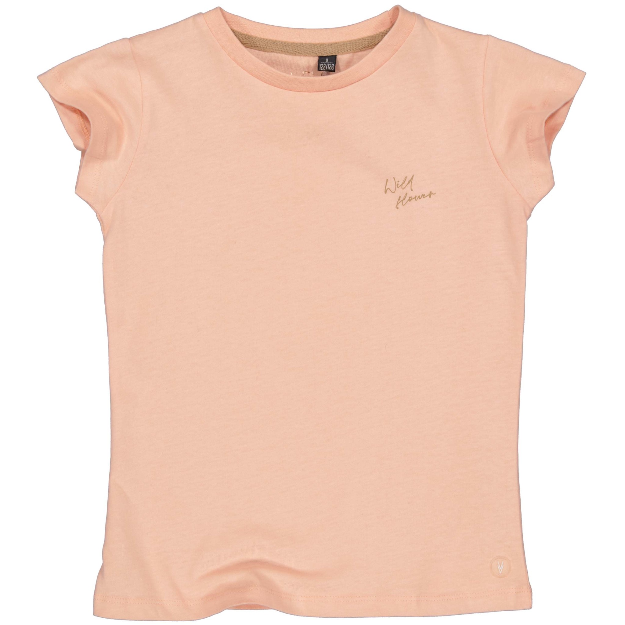 LEVV Meisjes t-shirt - Dayee - Perzik dusty