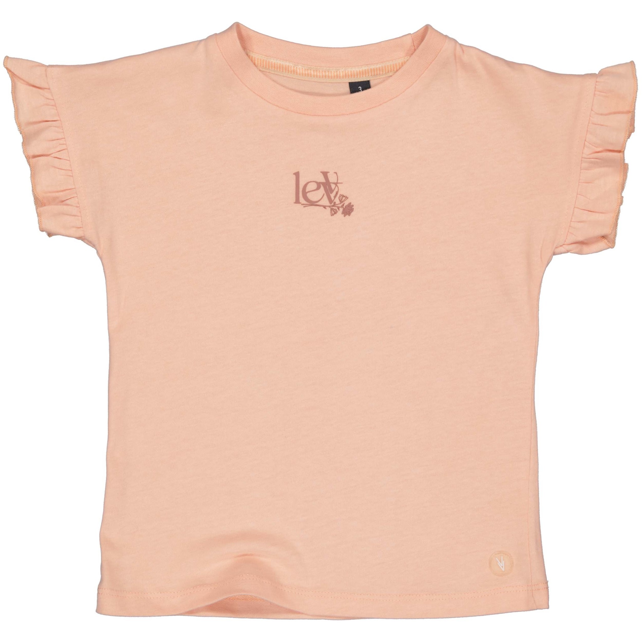 LEVV Little Meisjes t-shirt - Elina - Perzik dusty