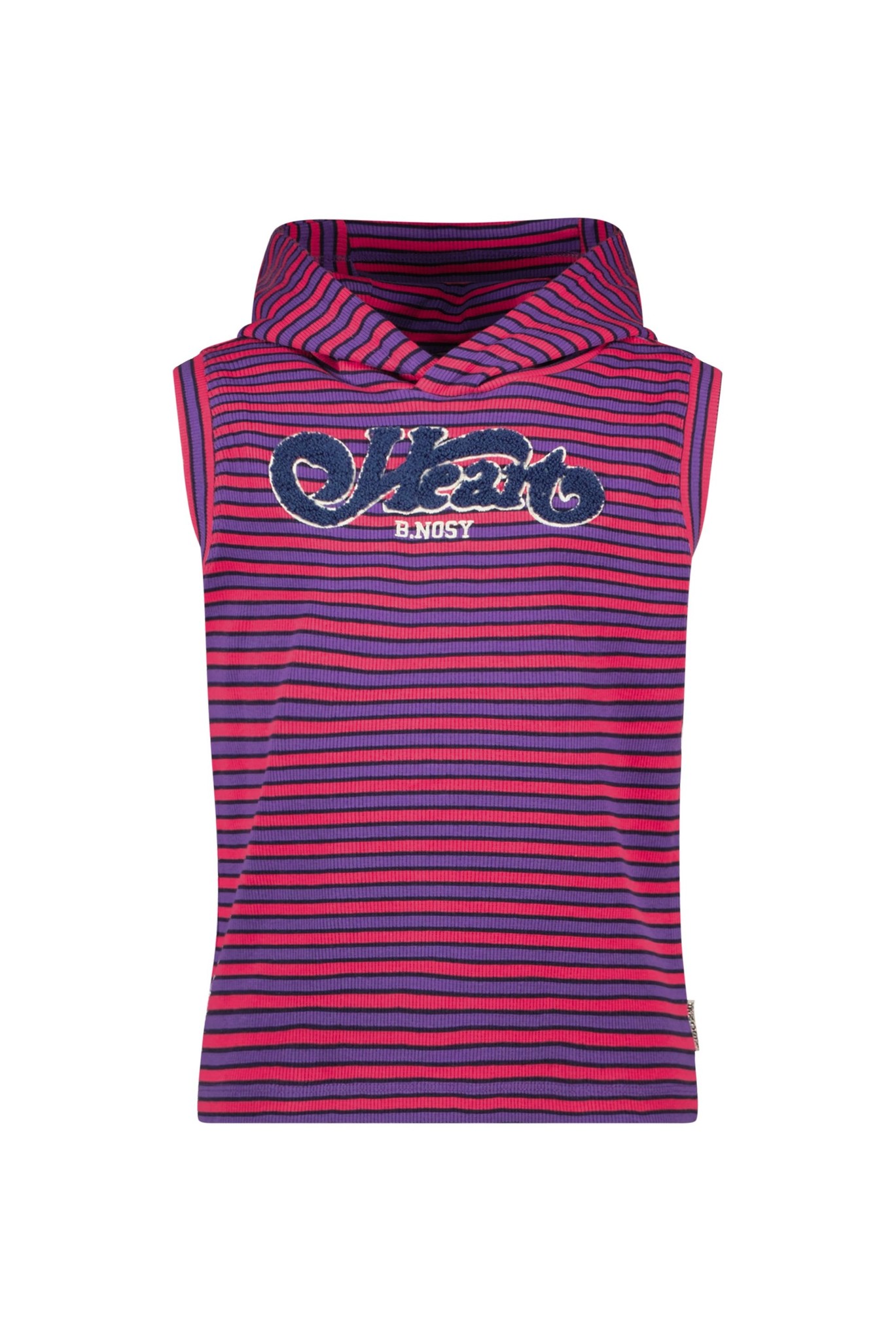 B.Nosy Meisjes top met capuchon - Ster streep B.Nosy Meisjes top met capuchon - Ster streep