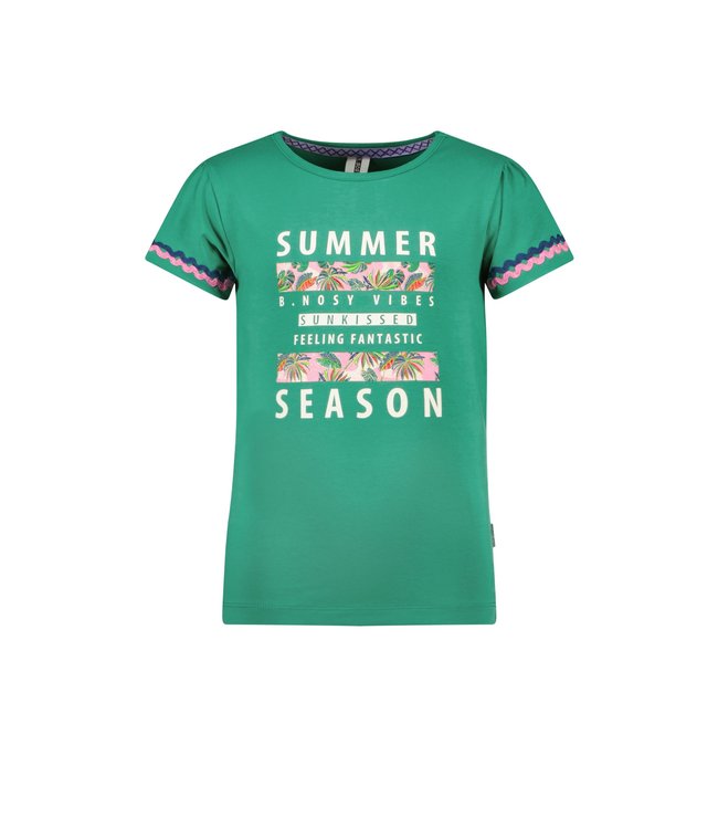 B.Nosy Meisjes t-shirt tekst - Basil groen