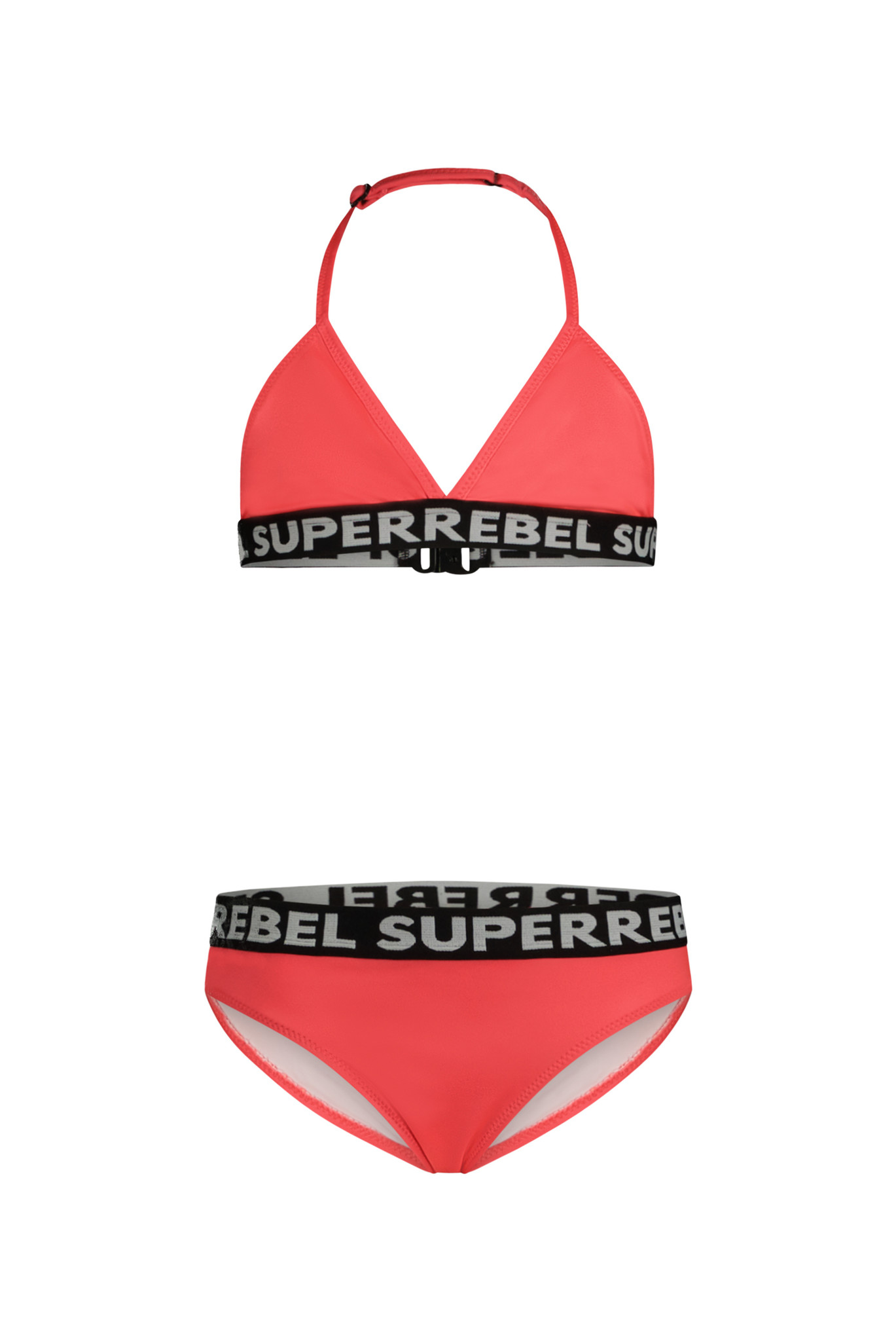 SUPERREBEL Meisjes bikini triangel - Isla - Psycho rood SUPERREBEL Meisjes bikini triangel - Isla - Psycho rood