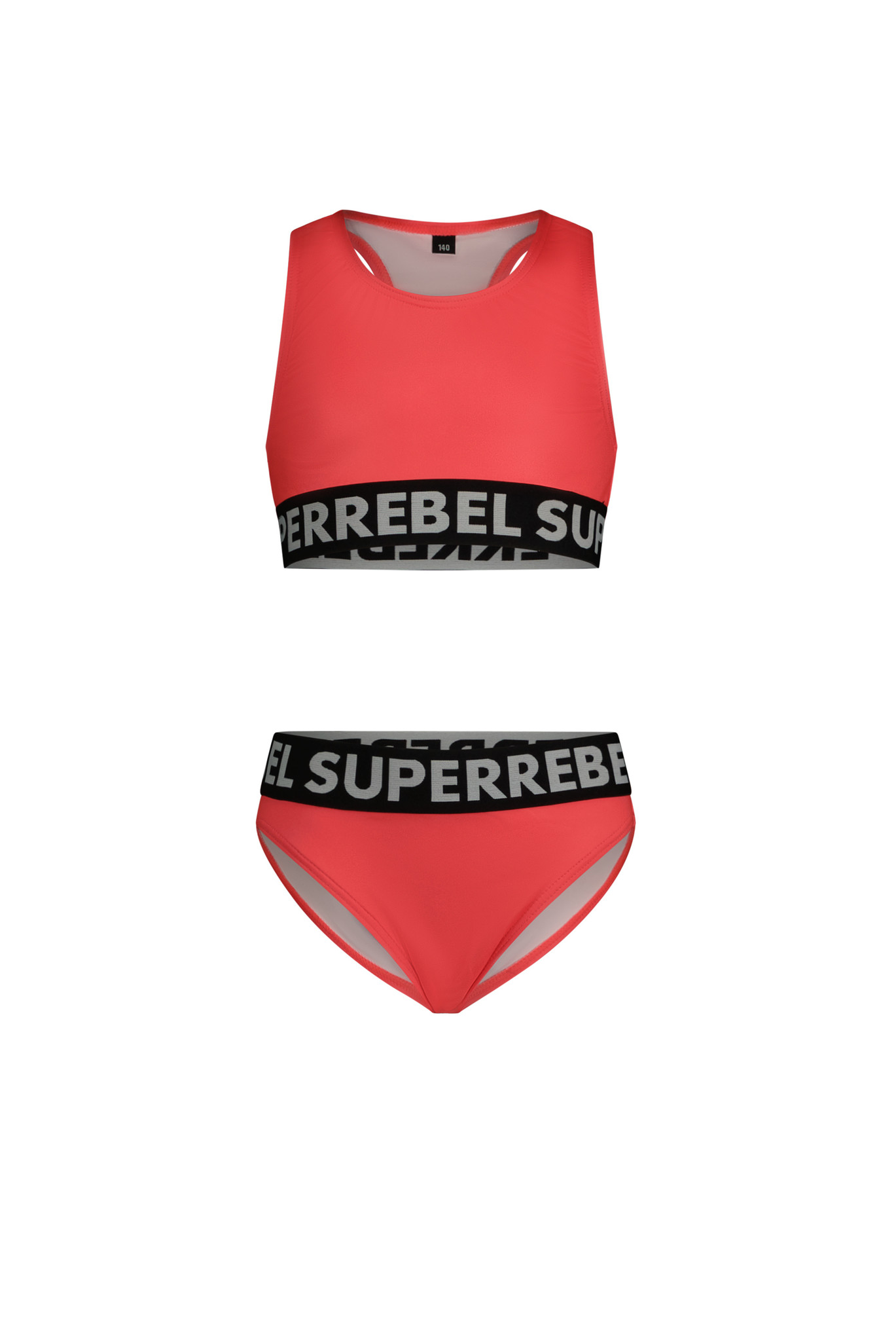SUPERREBEL Meisjes bikini sportief - Carmel - Psycho rood SUPERREBEL Meisjes bikini sportief - Carmel - Psycho rood