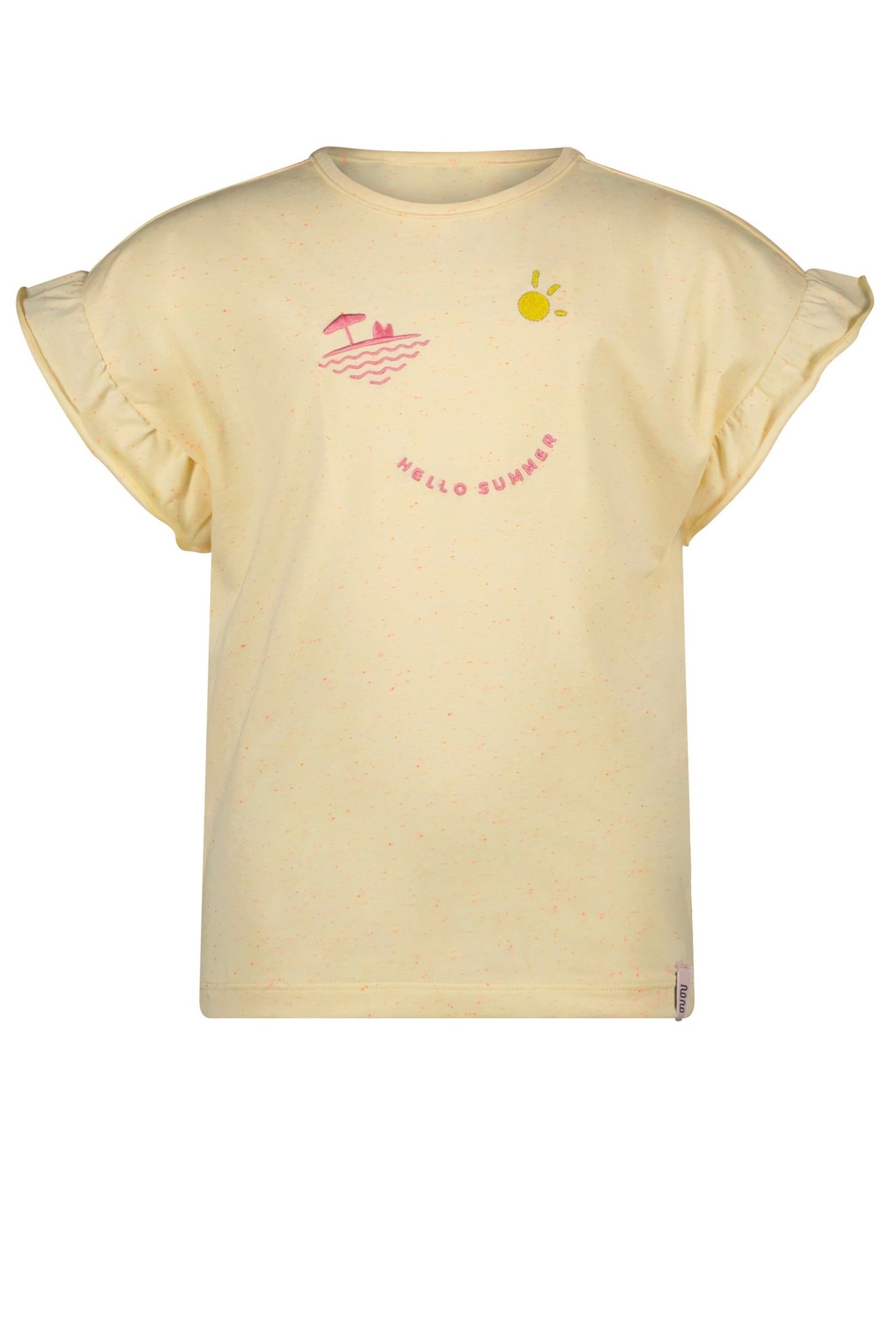 NoNo Meisjes t-shirt - Kanou - Lemon drop