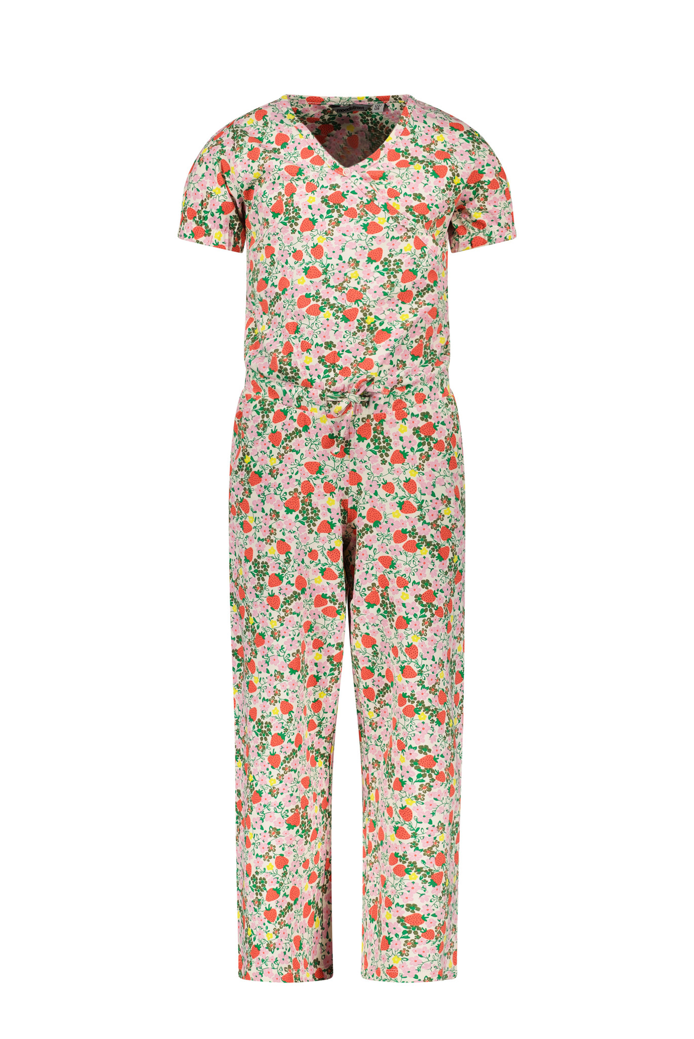 Moodstreet Meisjes jumpsuit AOP - Living koraal