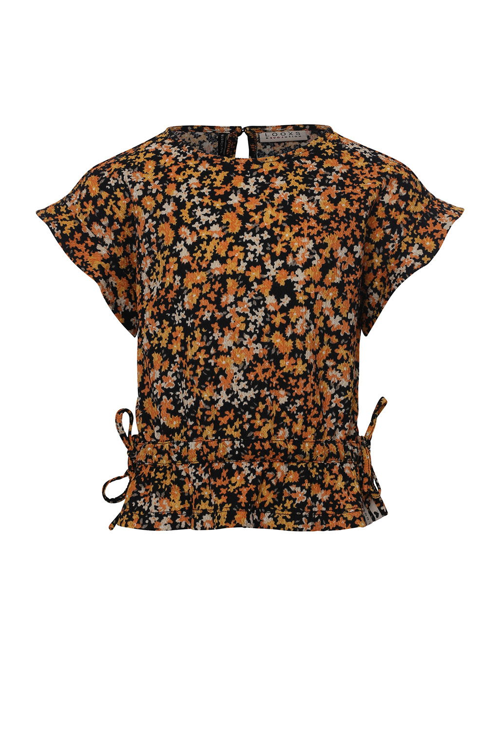 LOOXS 10sixteen Meisjes top crinkle - Bloemen AOP LOOXS 10sixteen Meisjes top crinkle - Bloemen AOP