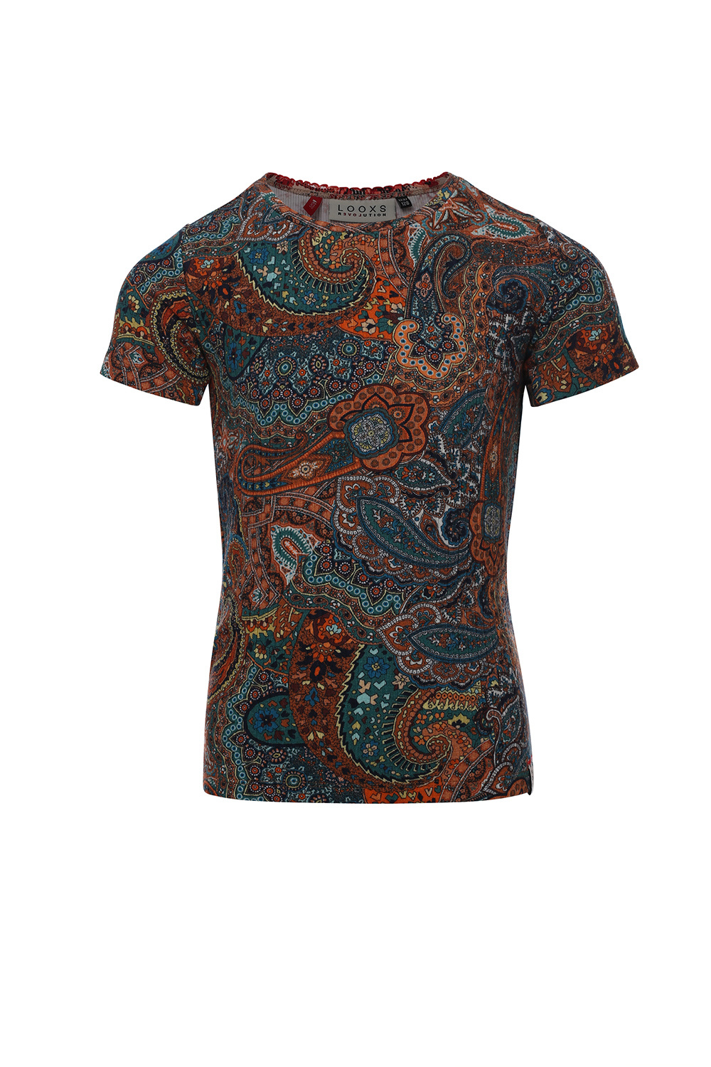 LOOXS 10sixteen Meisjes t-shirt - Zomer paisley LOOXS 10sixteen Meisjes t-shirt - Zomer paisley