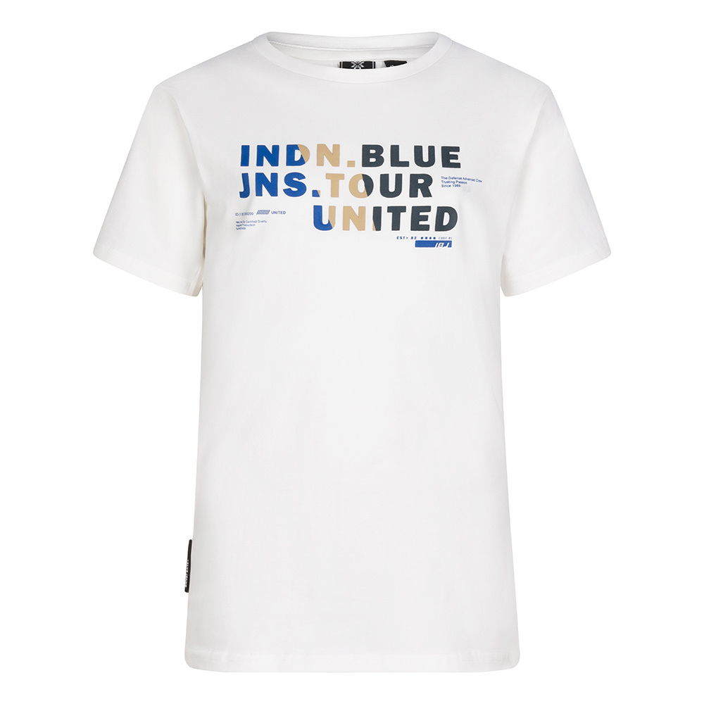 Indian Blue Jeans T-shirt Indian Rainbow Print Polo's & T-shirts Jongens - Polo shirt - Gebroken wit - Maat 152