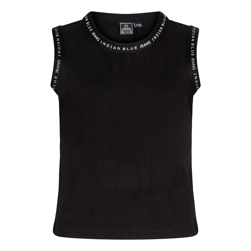 Indian Blue Jeans Meisjes tanktop - Zwart Indian Blue Jeans Meisjes tanktop - Zwart