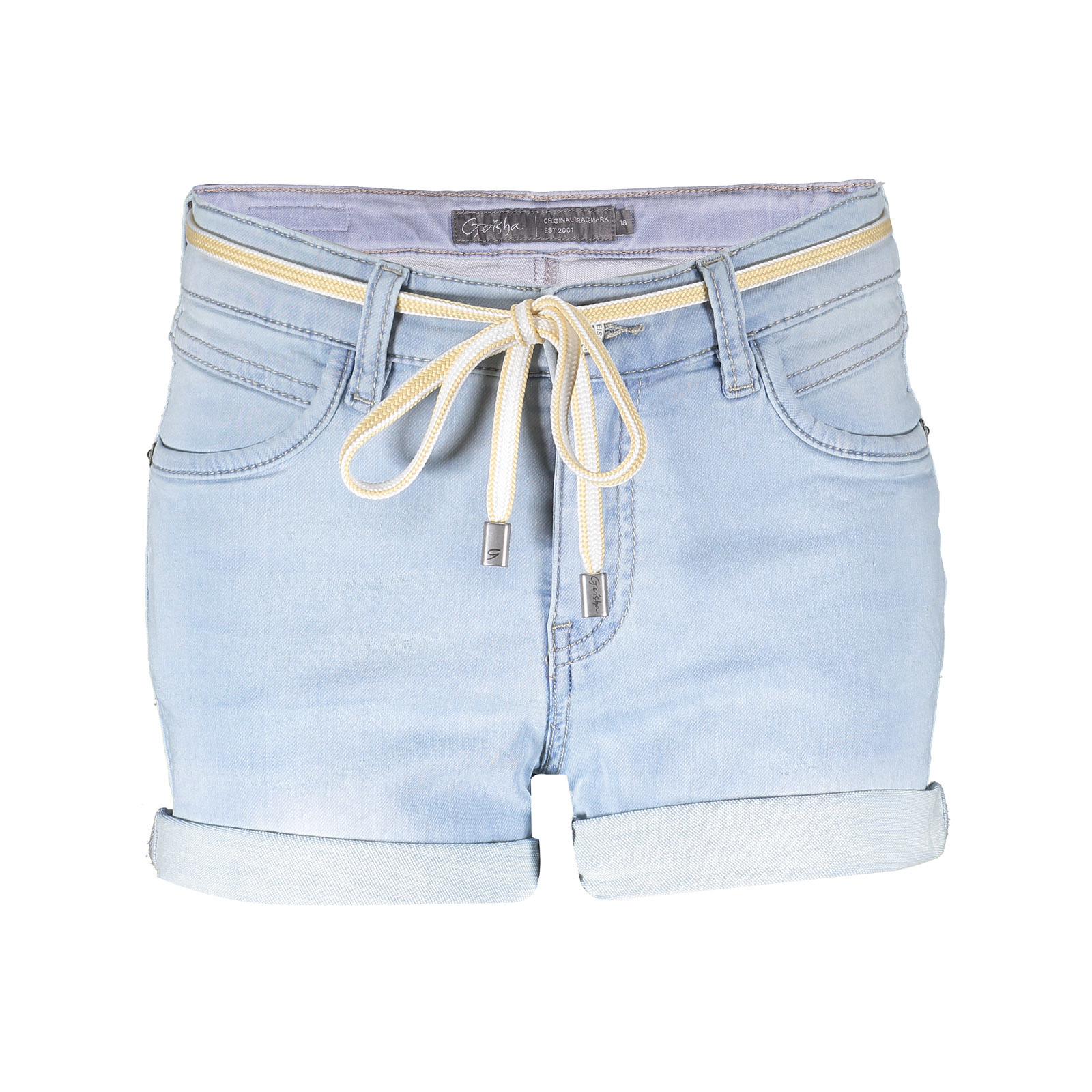 Geisha Meisjes jogg jeans short - bleached