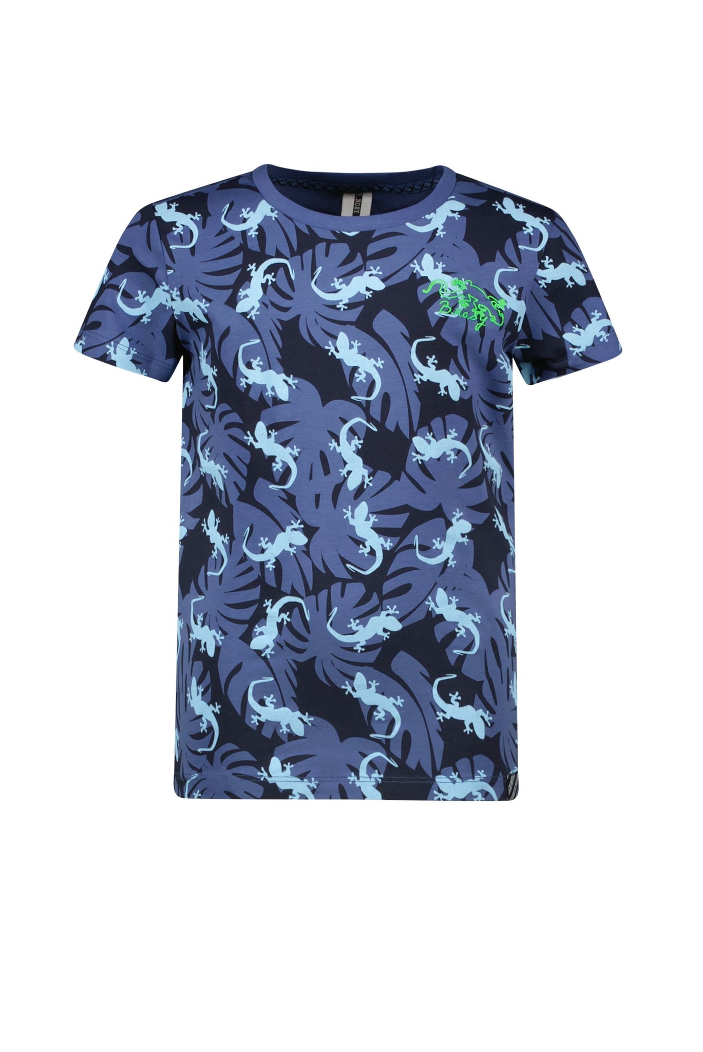 B.Nosy Jongens t-shirt AOP - Gecko blauw AOP