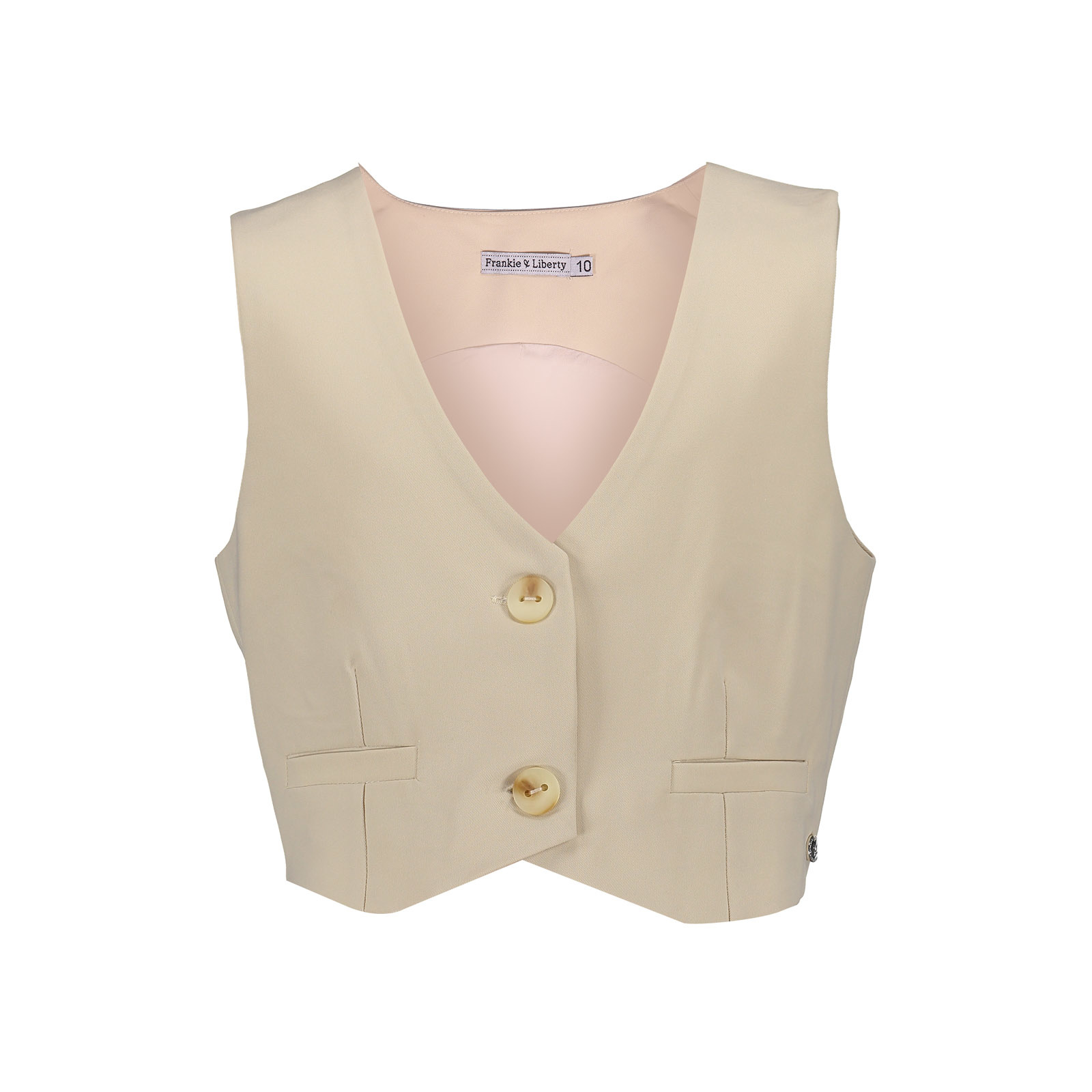 Frankie & Liberty Meisjes vest - Hailey - Zacht zand Frankie & Liberty Meisjes vest - Hailey - Zacht zand