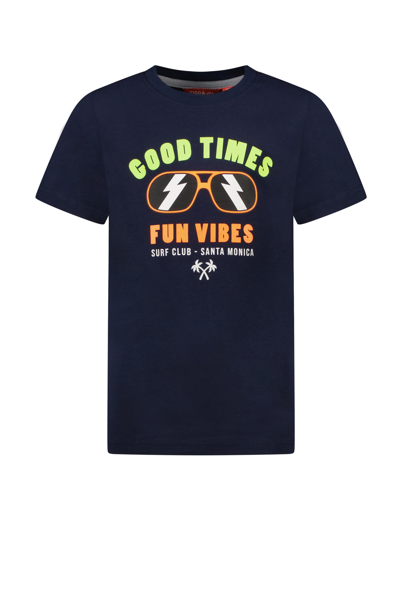 Tygo & Vito Jongens t-shirt Fun vibes - Navy blauw