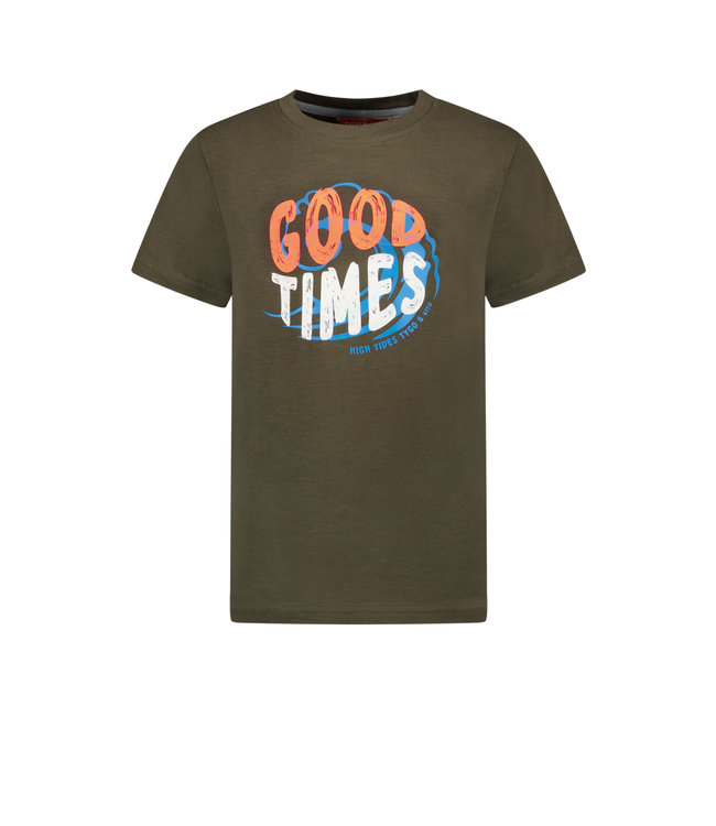 Tygo & Vito Jongens t-shirt Good times - Army