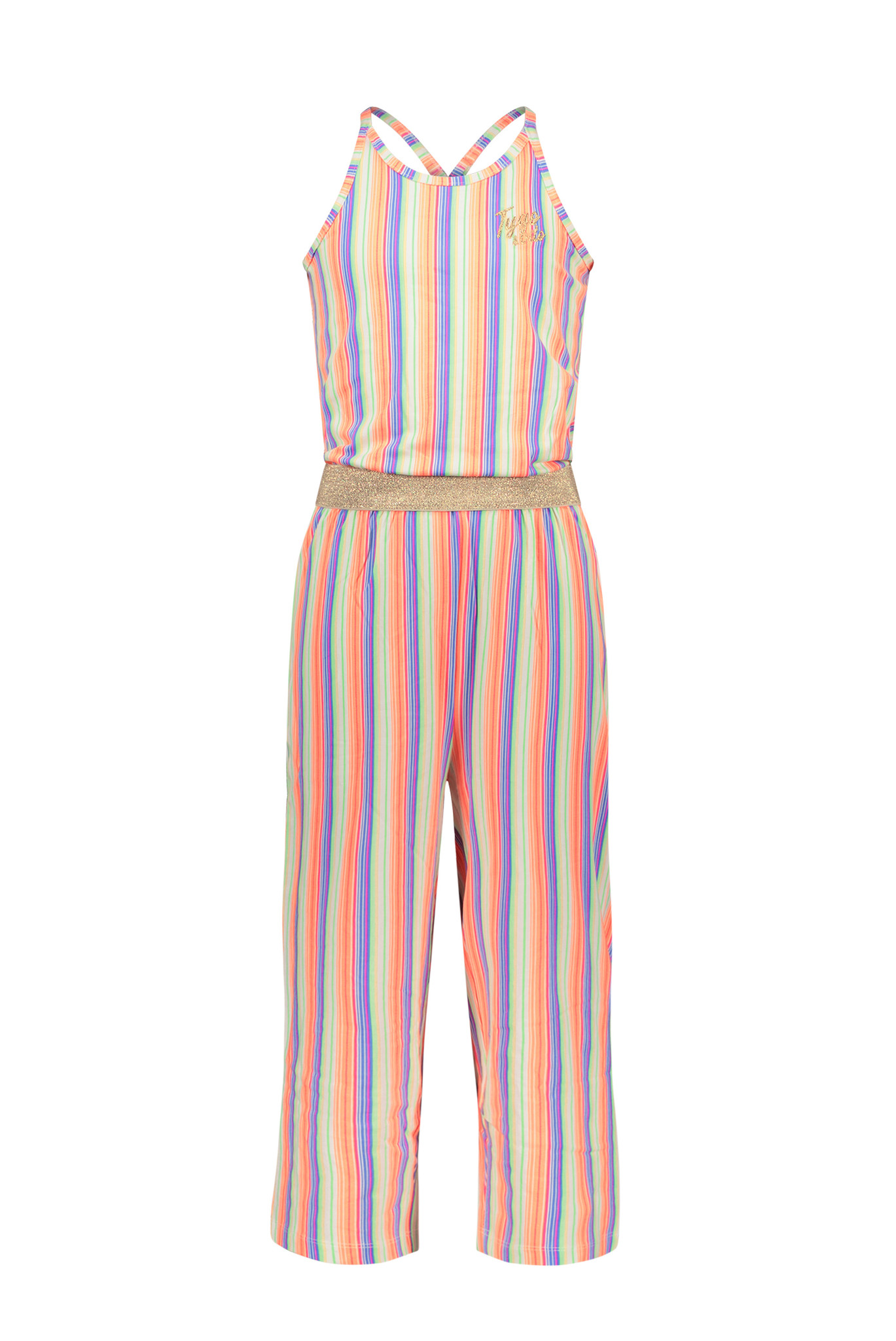 Tygo & Vito Meisjes jumpsuit AOP - Regenboog streep Tygo & Vito Meisjes jumpsuit AOP - Regenboog streep