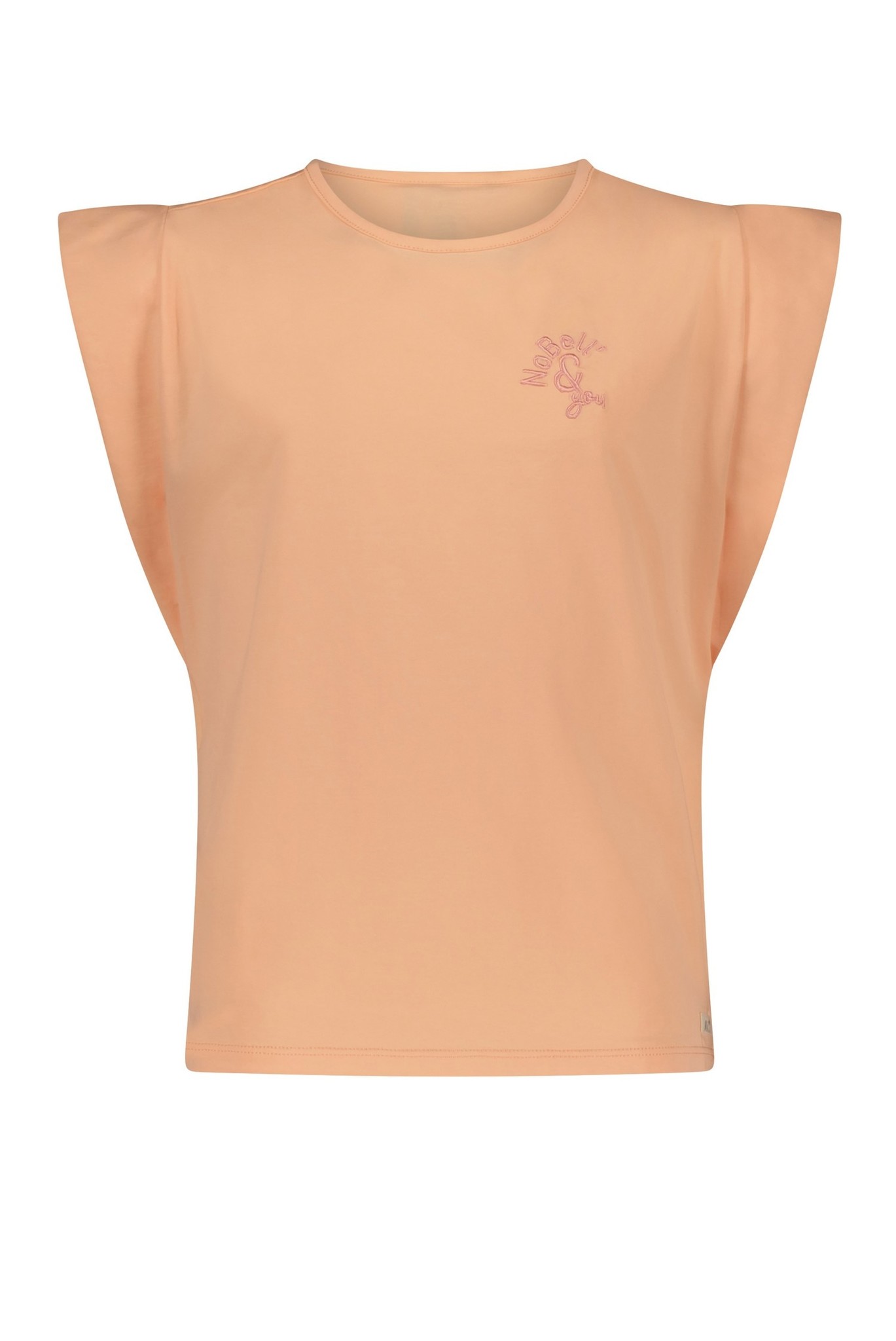 Nobell Kila Tshirt Padded Tops & T-shirts Meisjes - Shirt - Oranje - Maat 122/128