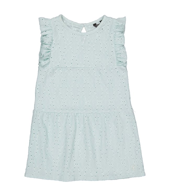 LEVV Little Meisjes jurk - Elida - Blauw mist