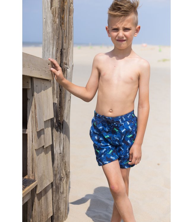 B.Nosy Jongens zwembroek - Gecko blauw AOP