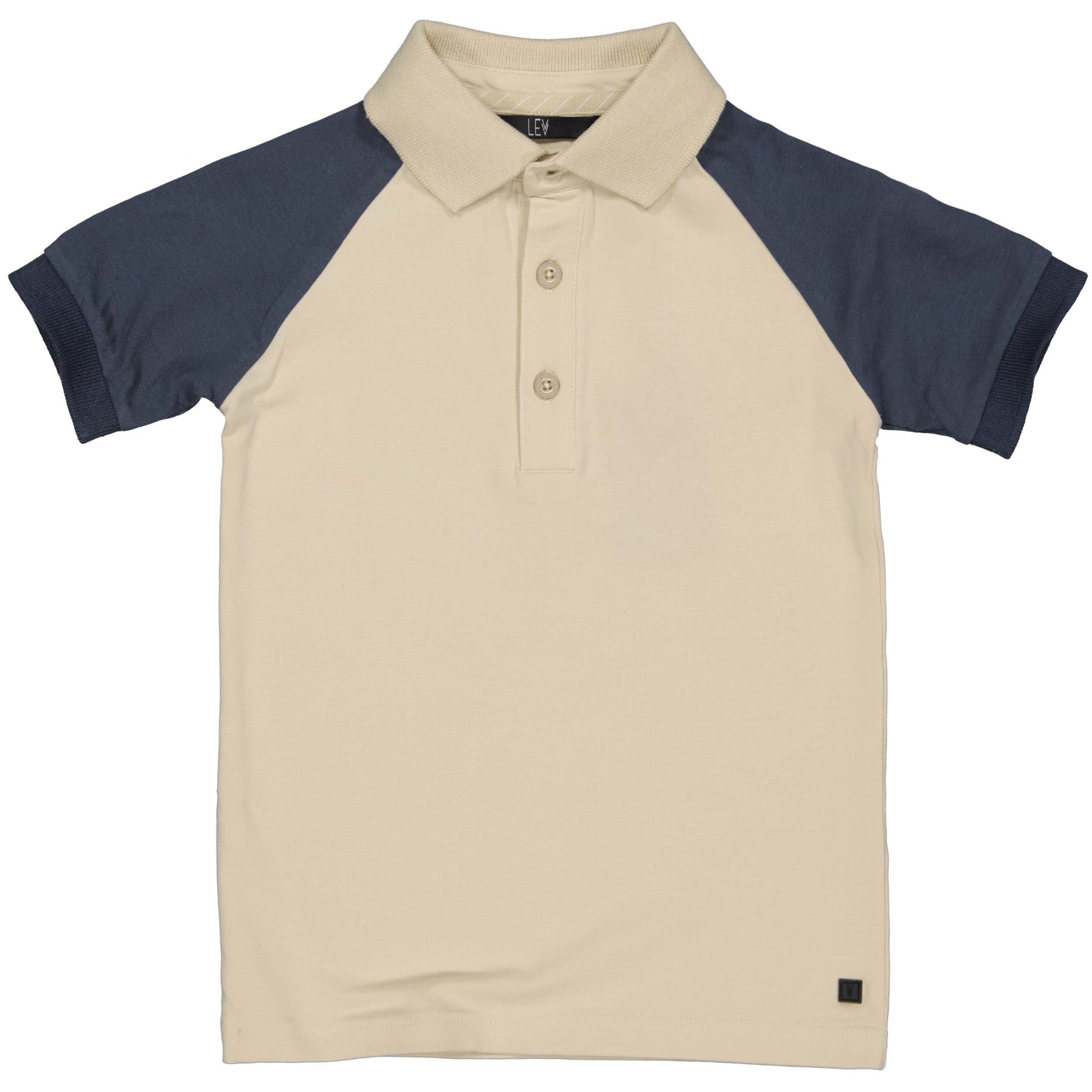 LEVV Little Jongens polo - Elmad - Grijs zand LEVV Little Jongens polo - Elmad - Grijs zand
