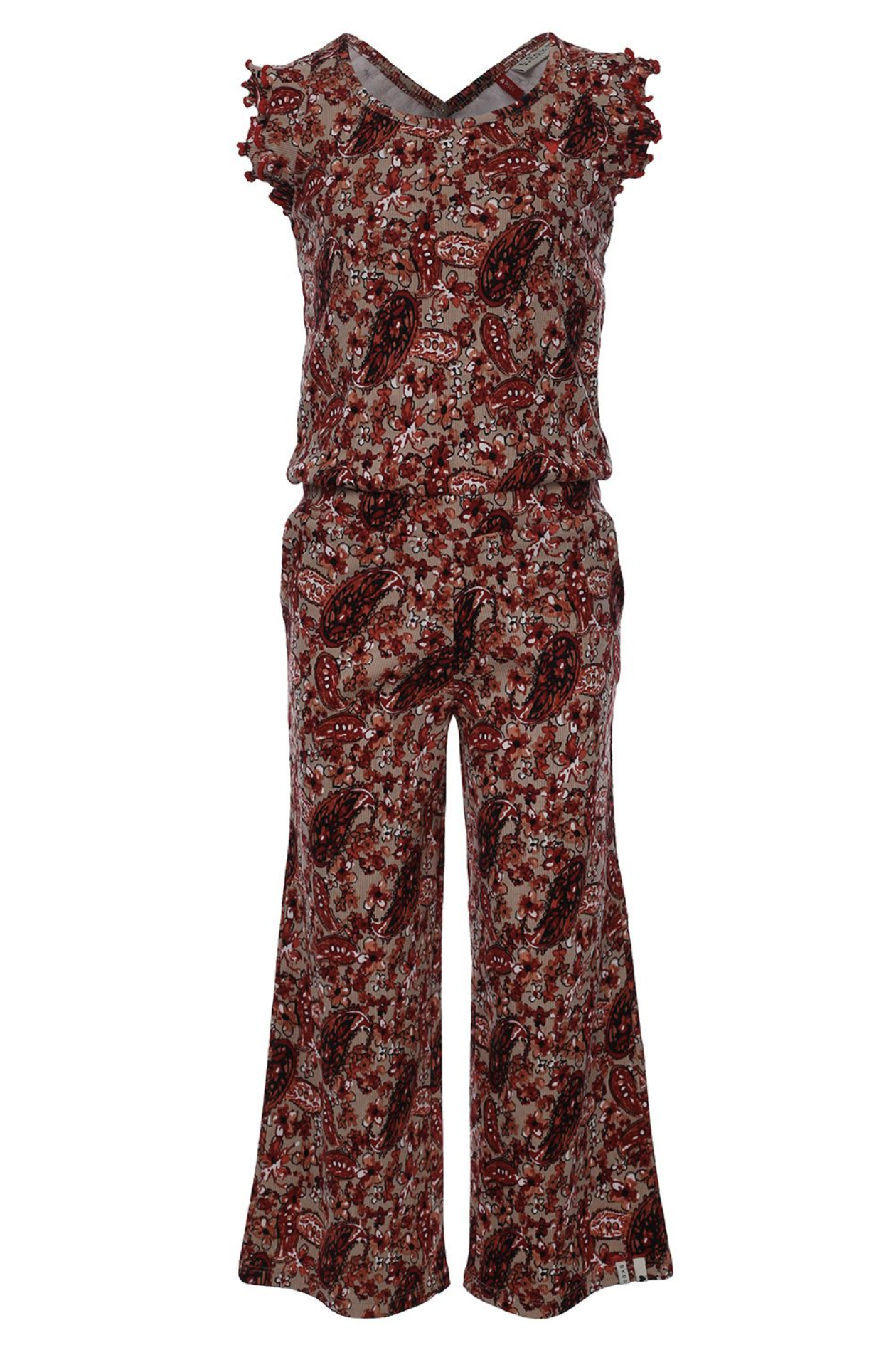 Looxs Rib Jumpsuit Broeken & Jumpsuits Meisjes - Jeans - Broekpak - Multi - Maat 104