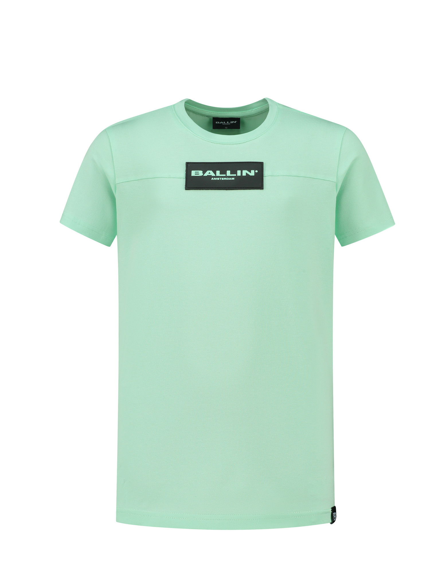 Ballin Amsterdam - Jongens Slim Fit T-shirt - Groen - Maat 164
