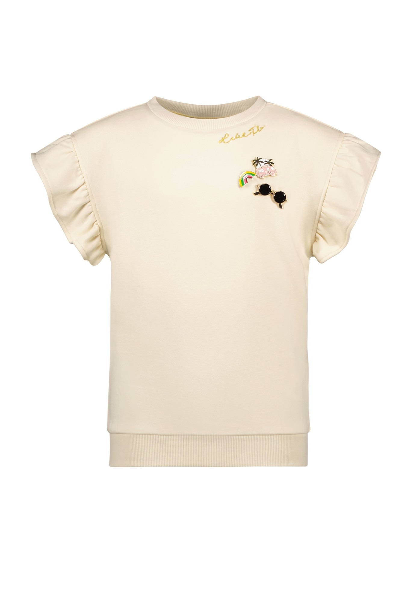 Like Flo Meisjes sweat top - Off wit Like Flo Meisjes sweat top - Off wit