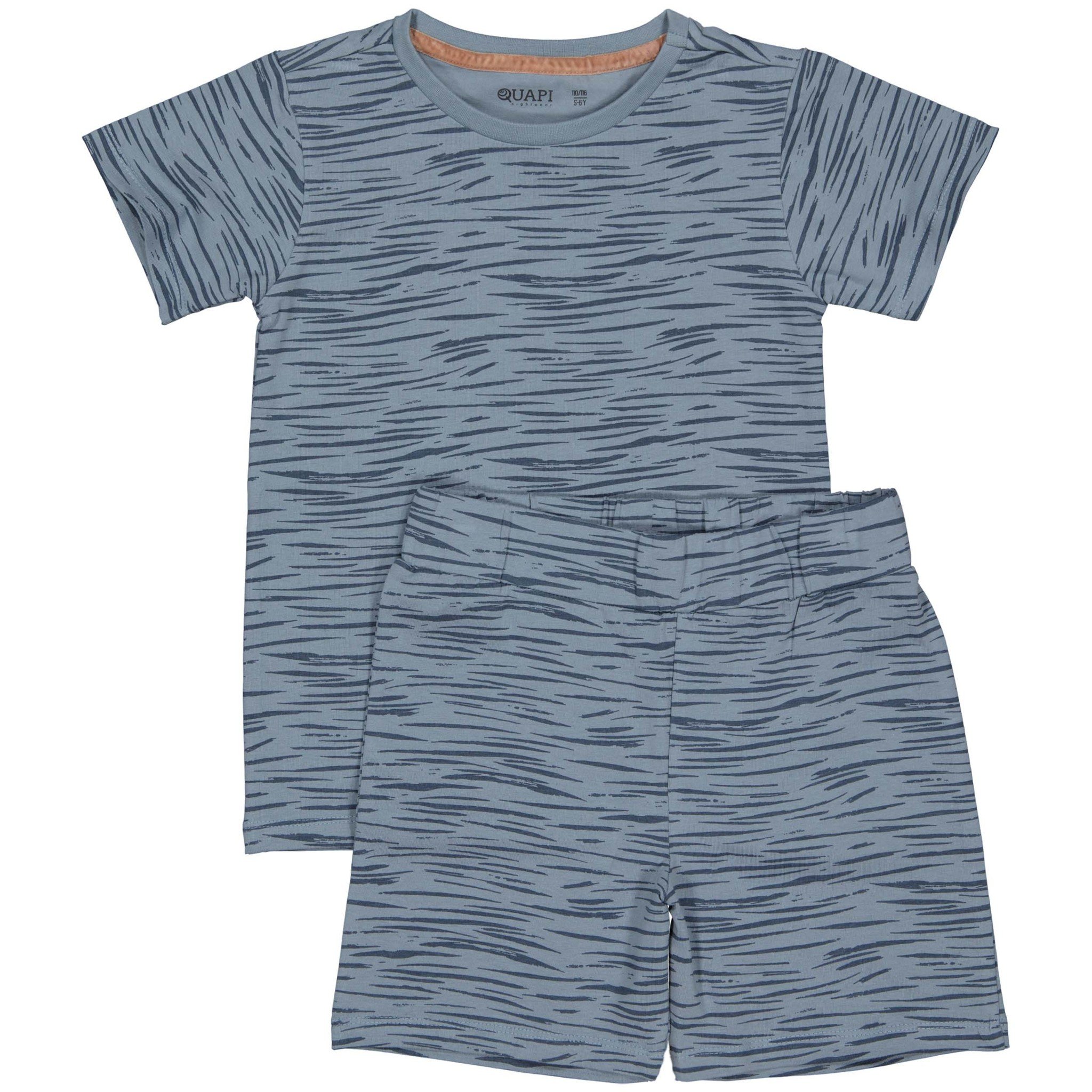 Quapi Jongens pyjama - Pim - AOP tijger blauw