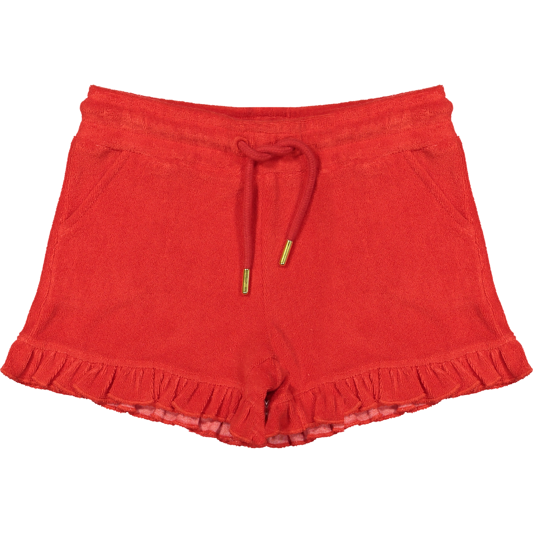 Vinrose Meisjes short - Vurig rood