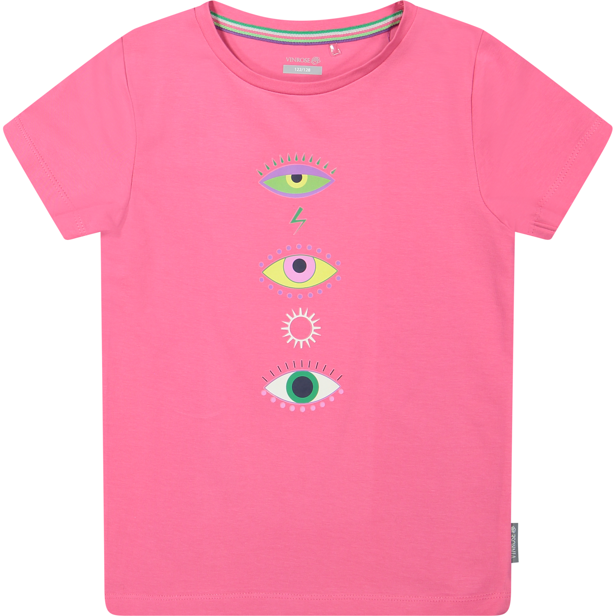 Vinrose Meisjes t-shirt - Hot roze