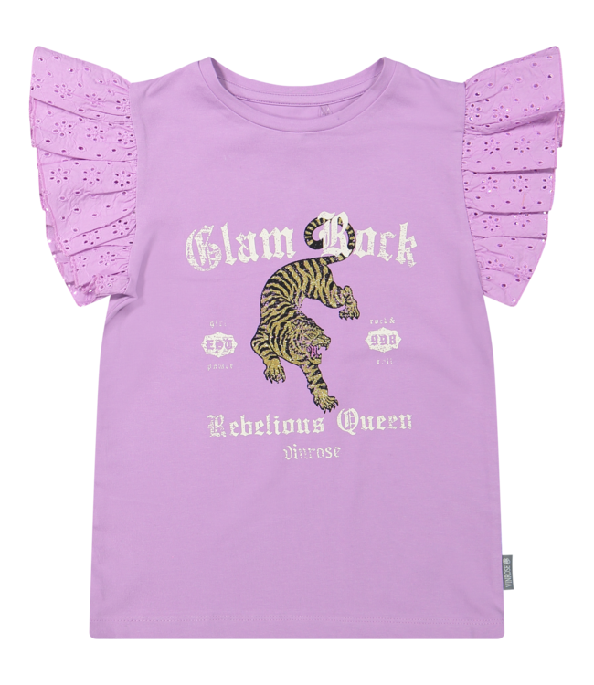 Vinrose Meisjes t-shirt - Sheer lilac