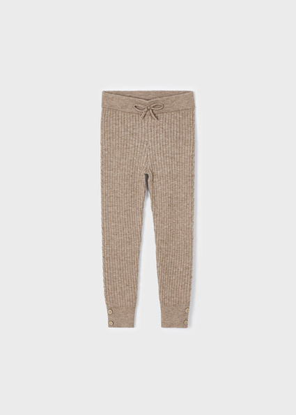 Mayoral Meisjes legging rib - Helder beige