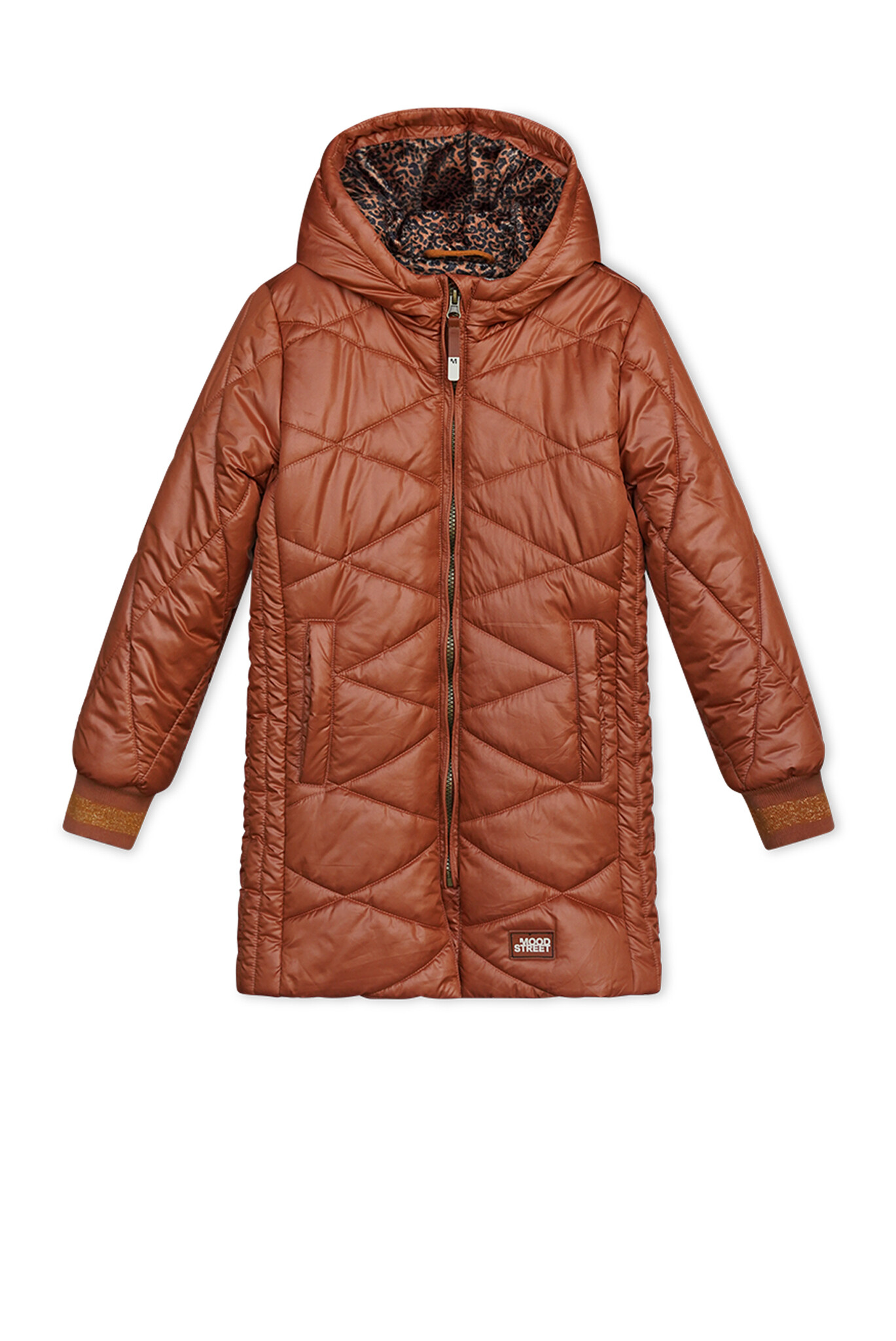 Moodstreet Meisjes winterjas lang - Toffee Moodstreet Meisjes winterjas lang - Toffee