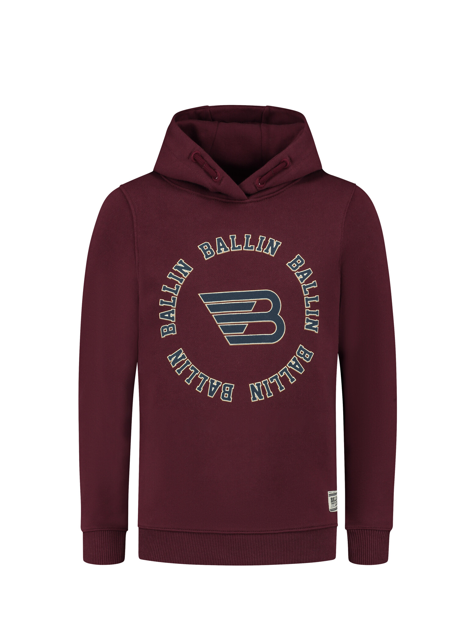 Ballin Jongens hoodie met artwork - Wijnrood Ballin Jongens hoodie met artwork - Wijnrood