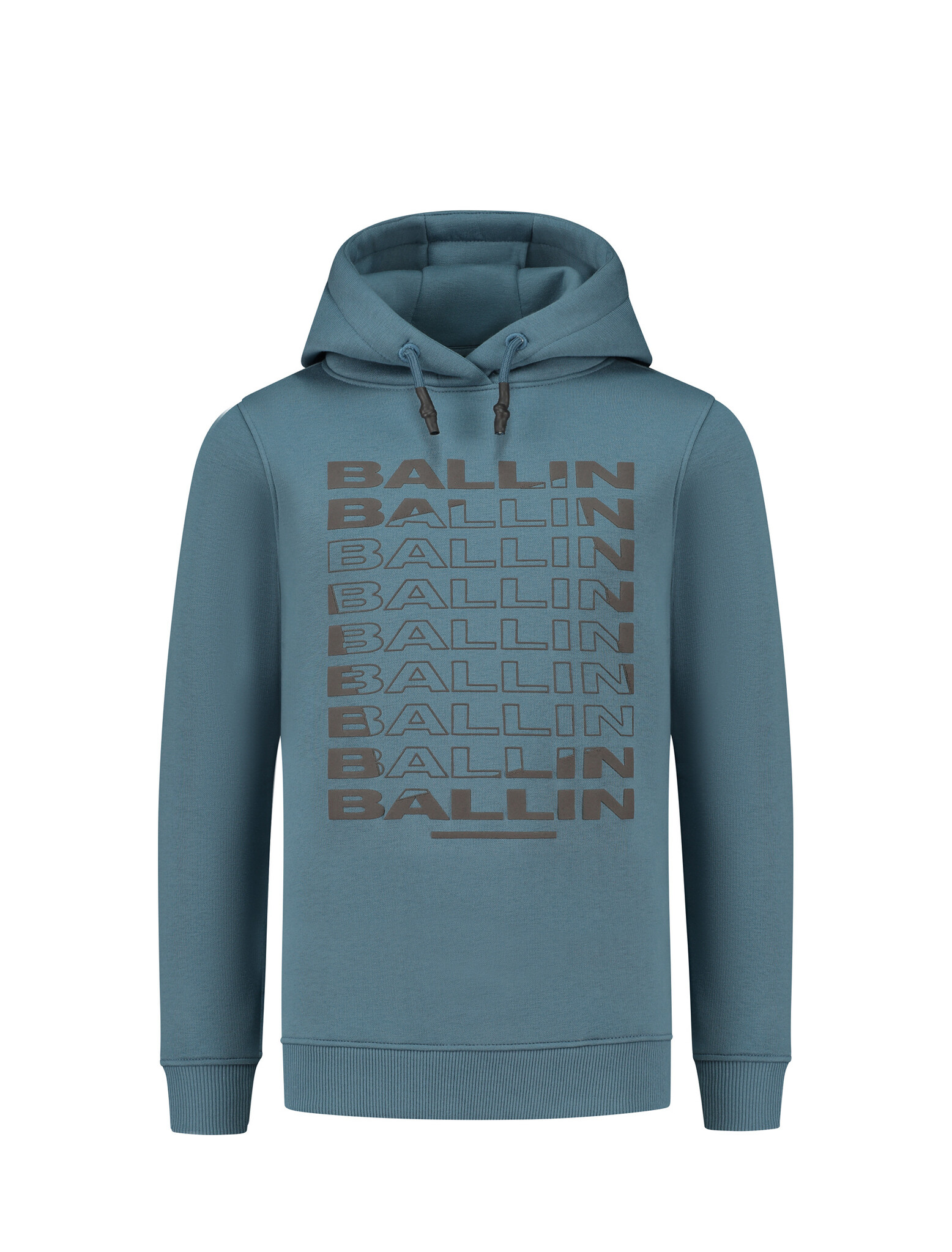Ballin Jongens hoodie met artwork - Midden blauw Ballin Jongens hoodie met artwork - Midden blauw