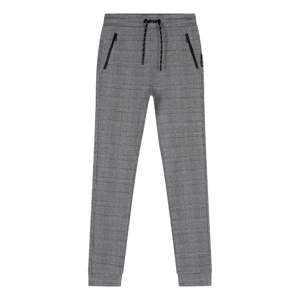Indian Blue Jeans Jongens sweat broek geruit - Zwart Indian Blue Jeans Jongens sweat broek geruit - Zwart