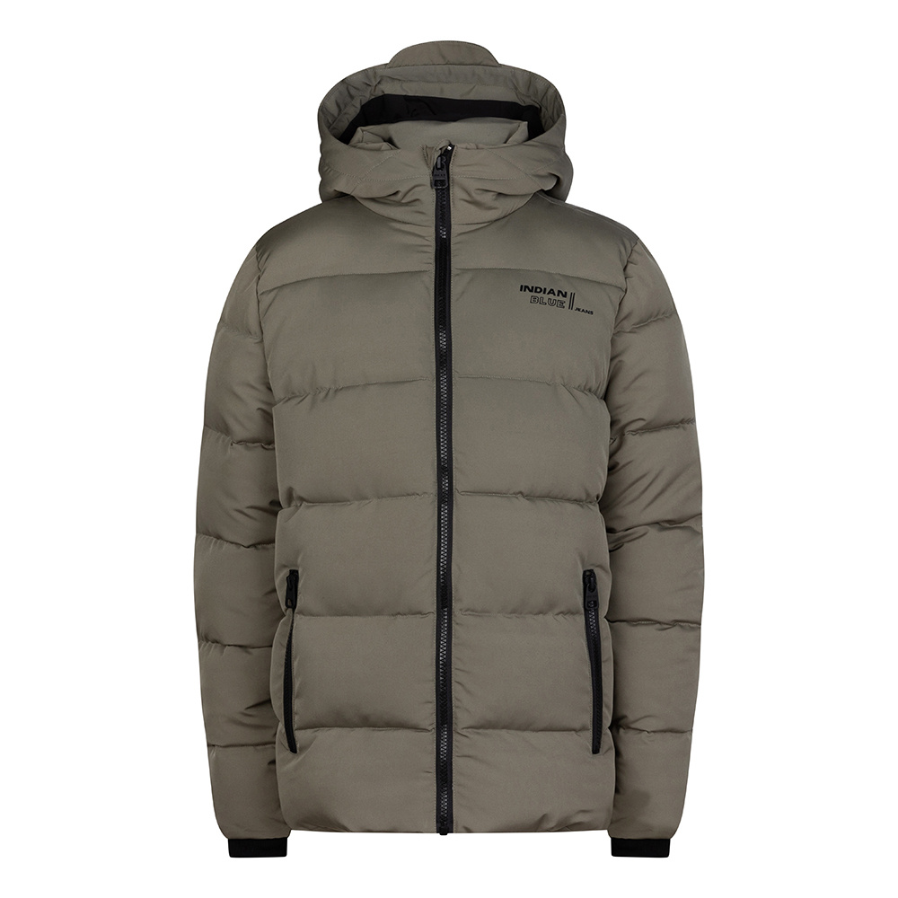 Indian Blue Jeans Jongens winterjas puffer - Licht army groen Indian Blue Jeans Jongens winterjas puffer - Licht army groen
